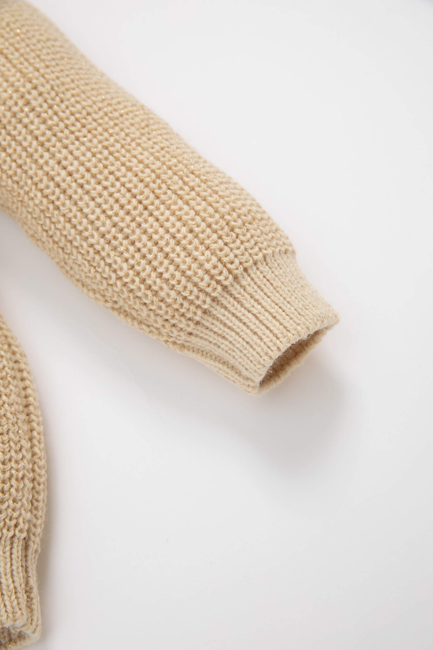 Kız Bebek Bisiklet Yaka Triko Kazak