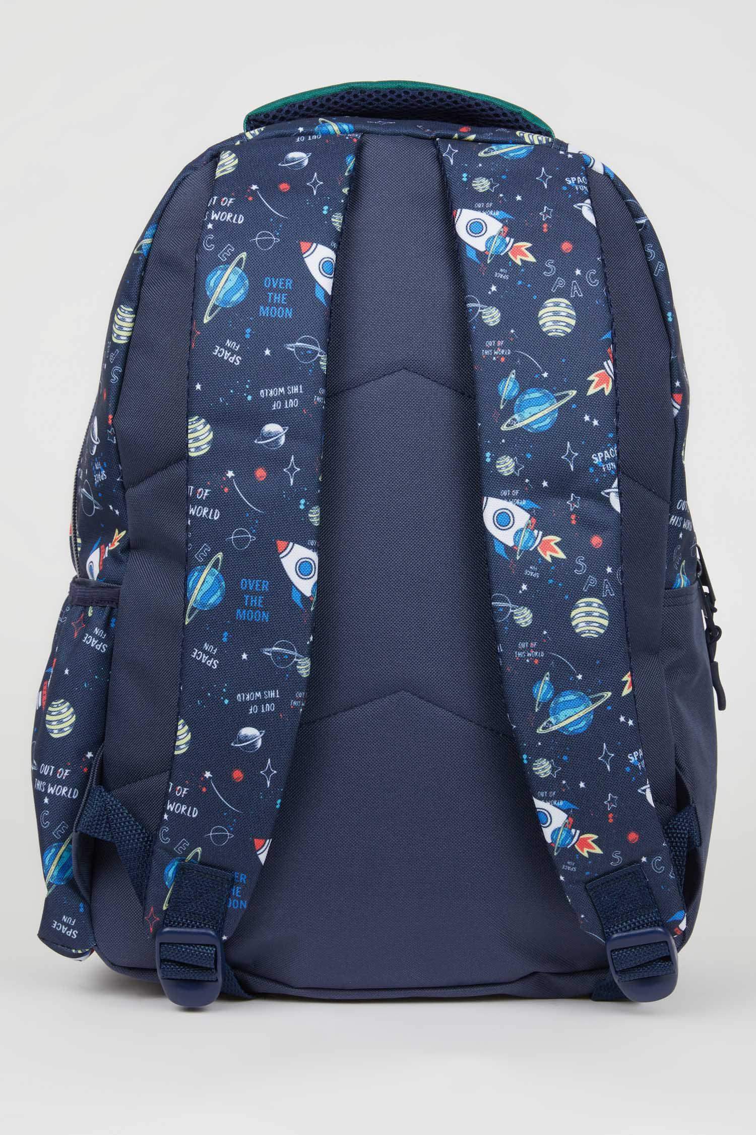 Erkek Çocuk Uzay Desenli Okul Çantası