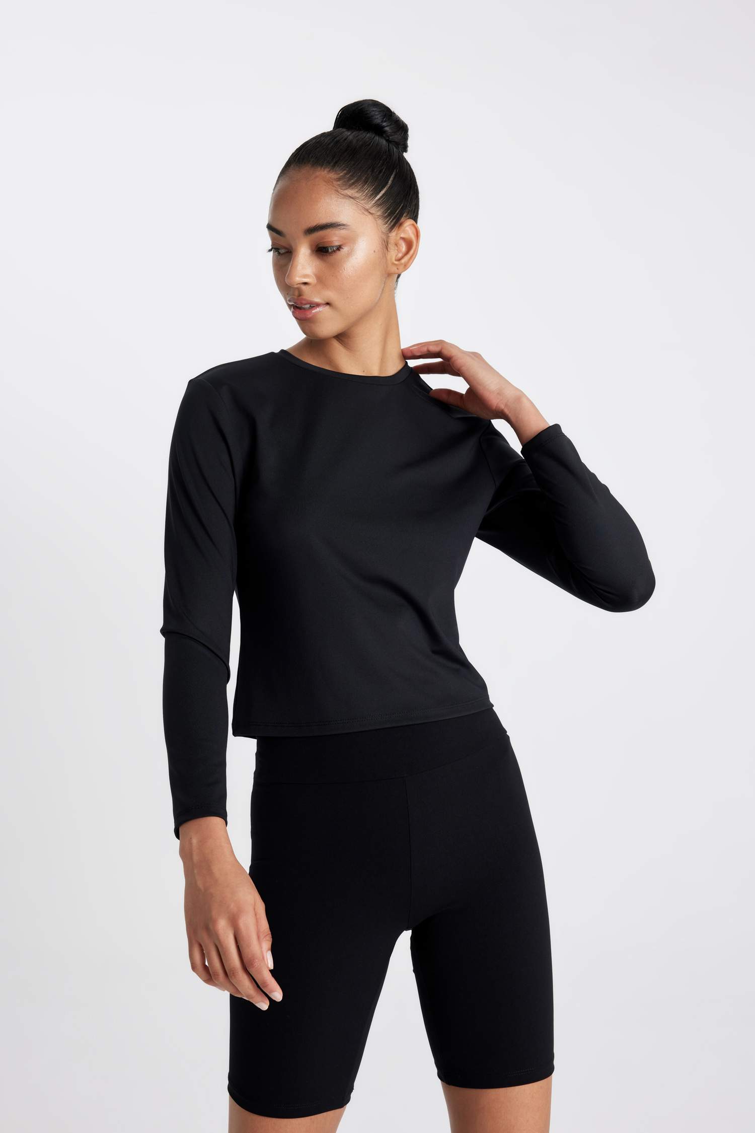 DeFactoFit Slim Fit Crew Neck Printed T-Shirt