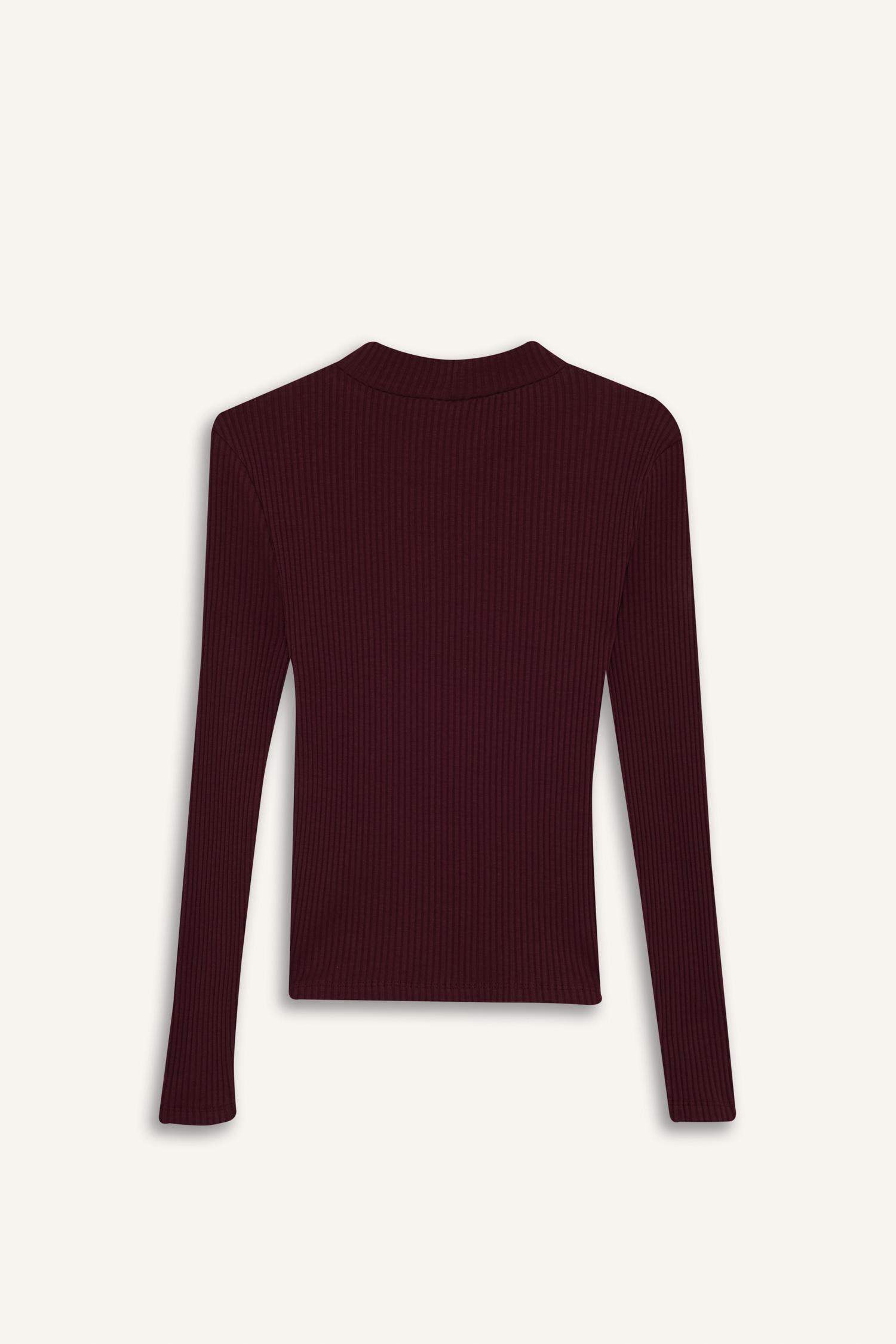 تيشيرت كم طويل عادي برقبة مستديرة  سليم فيت