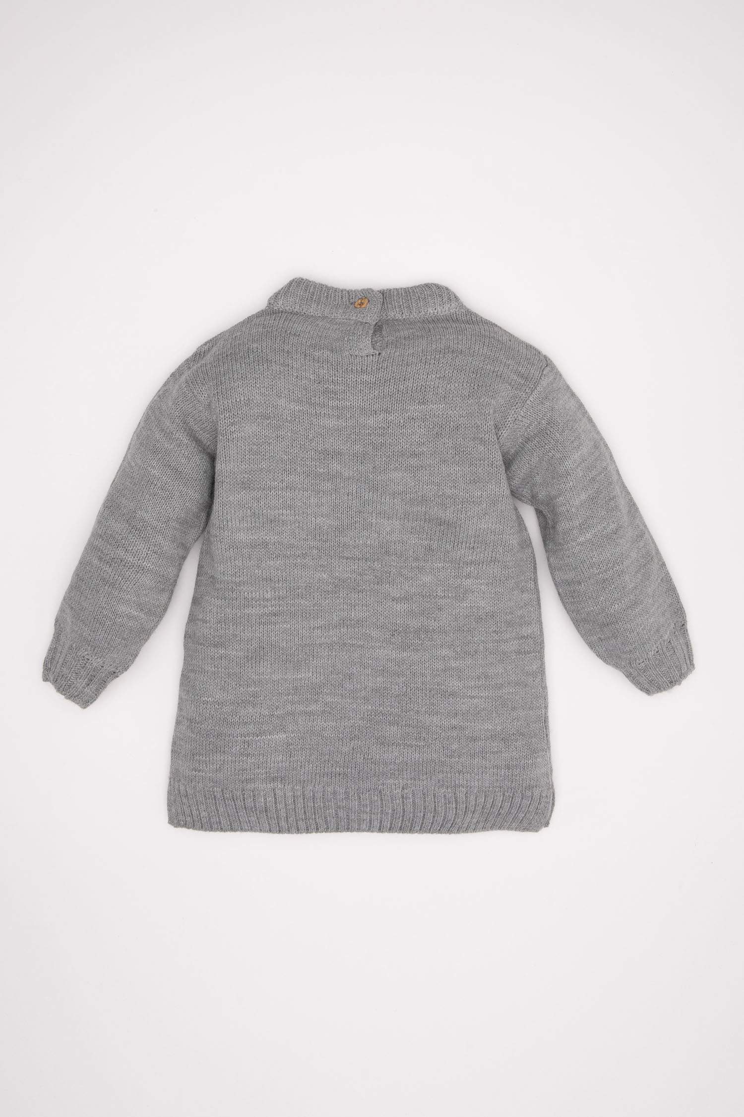 فستان بناتي قصة عادية ردن طويل