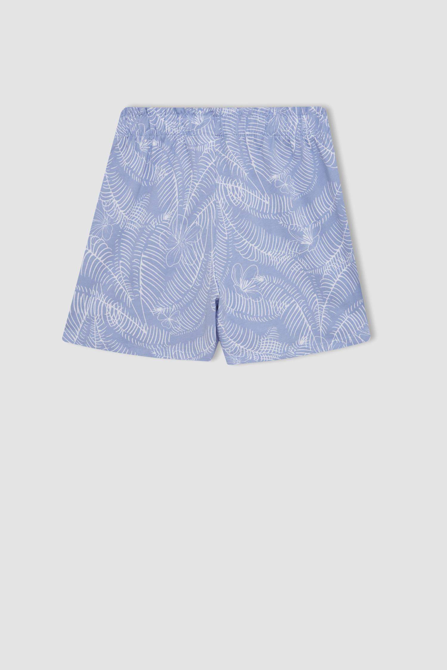 Ensemble Pyjama Short et T-Shirt à Manches Courtes à Motif pour Fille