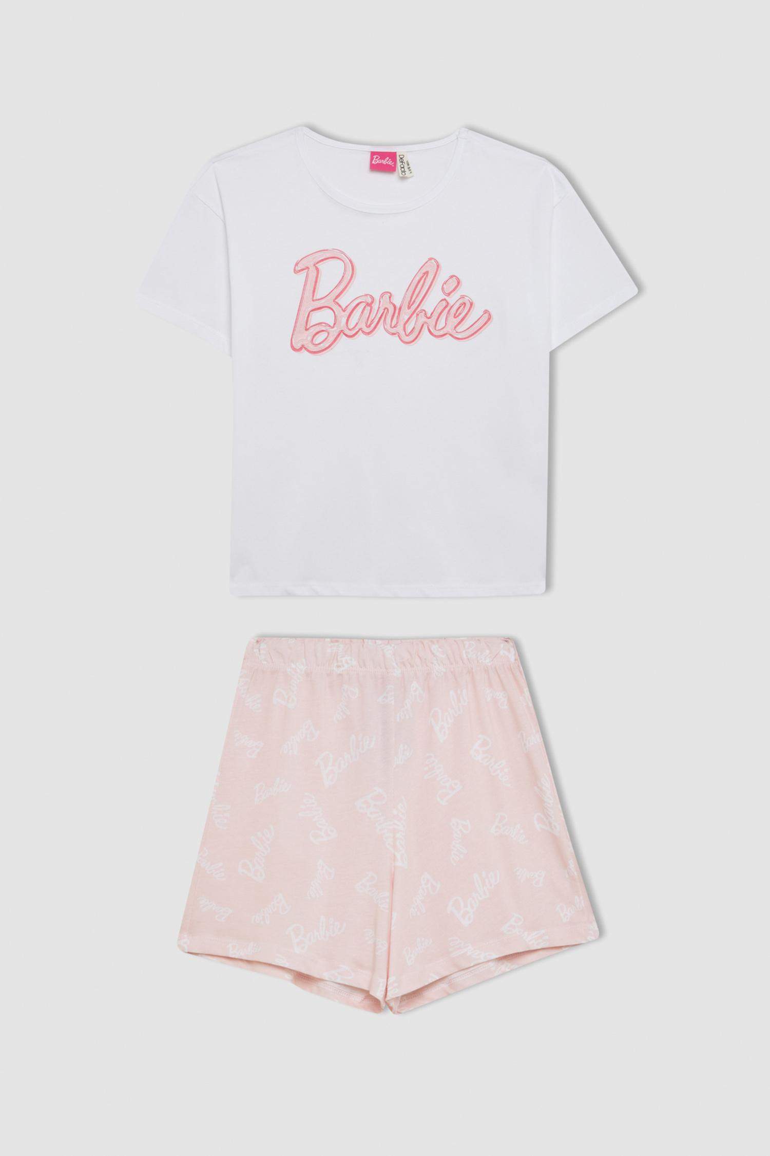Girl Barbie Boxy Fit 2 Piece Pajama Set