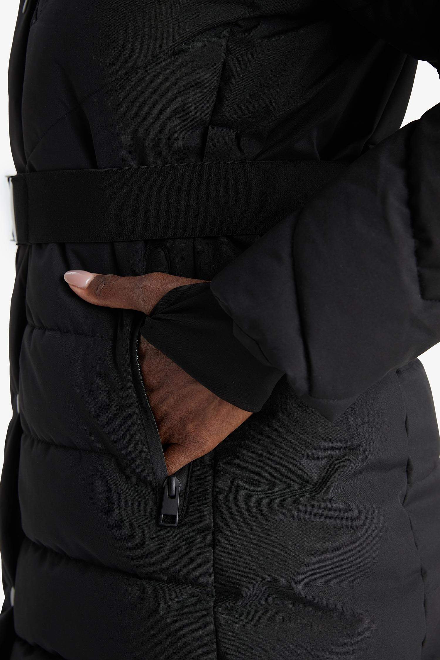 Water Repellent Regular Fit Coat