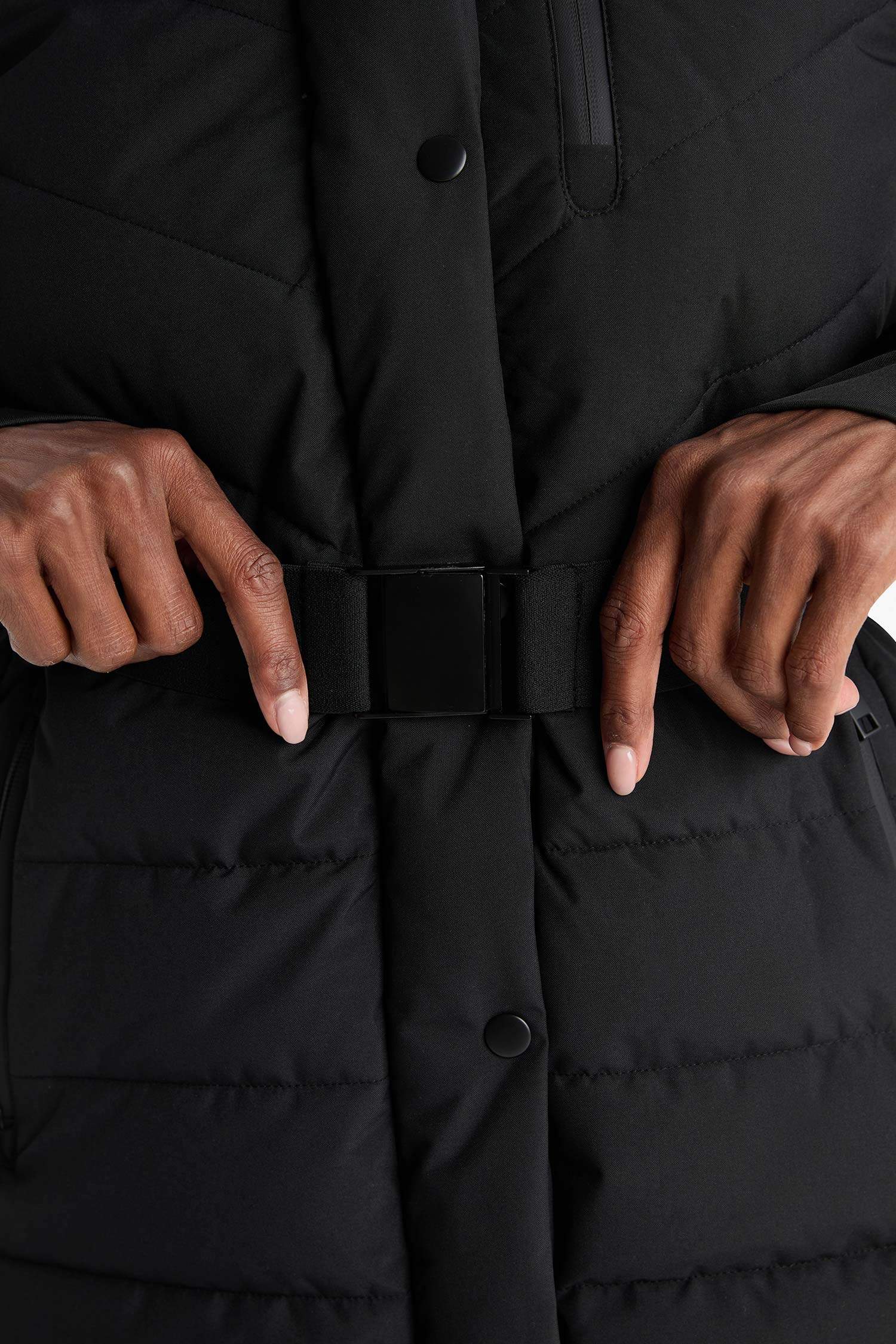 Water Repellent Regular Fit Coat