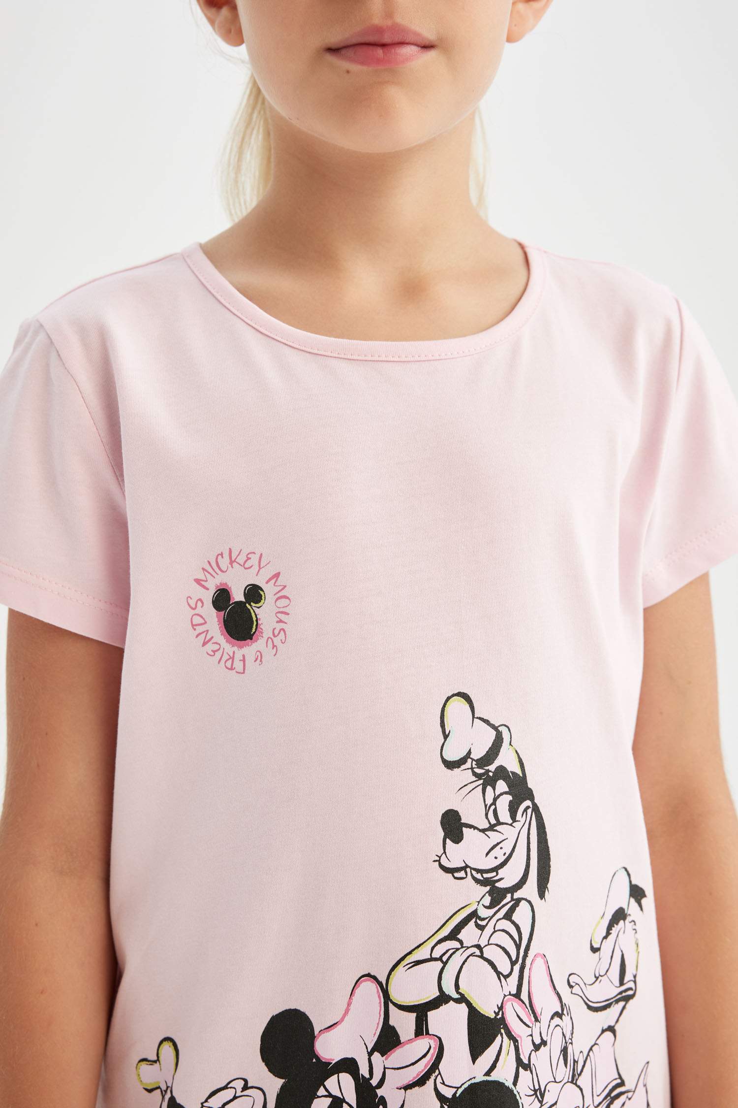 Kız Çocuk Disney Mickey Mouse &Friends Kısa Kollu Elbise