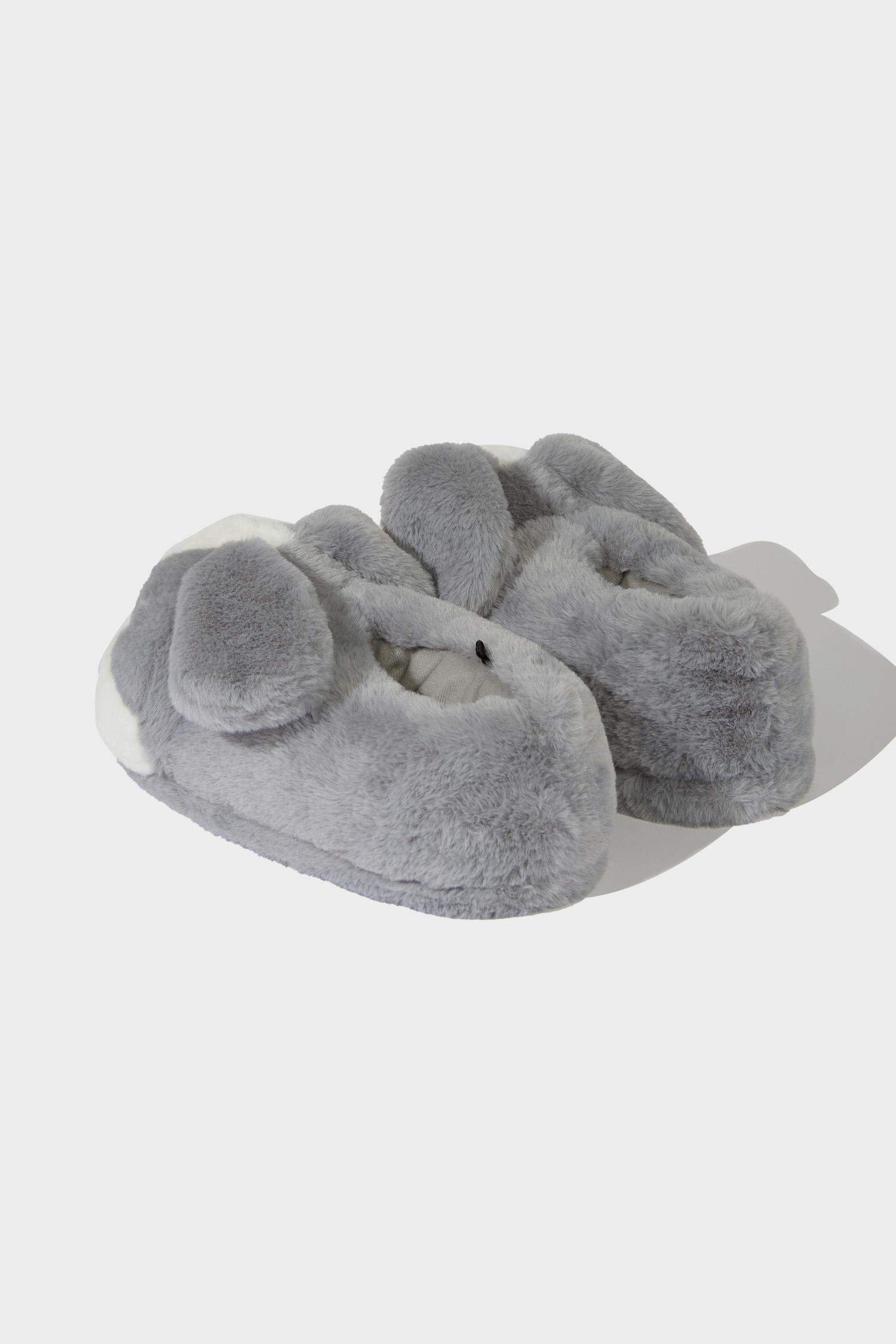 Kadın Tavşan Temalı Düz Taban Panduf