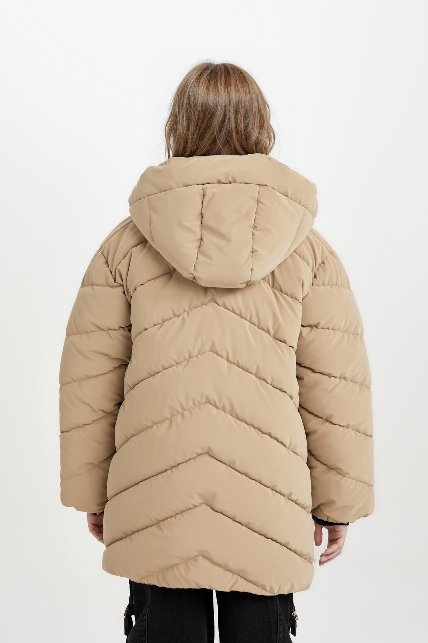 Girl Hooded Waterproof Puffer Jacket