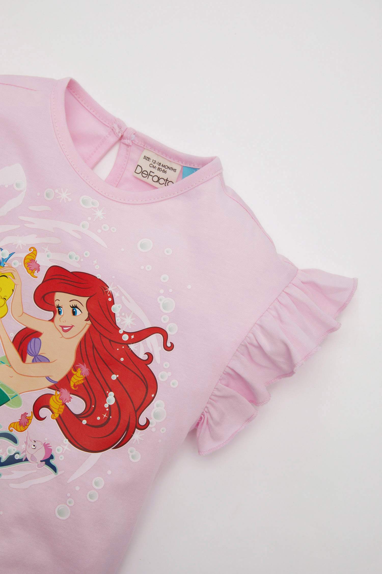 Baby Girl Disney Princess T-Shirt Shorts Cotton 2 Piece Set