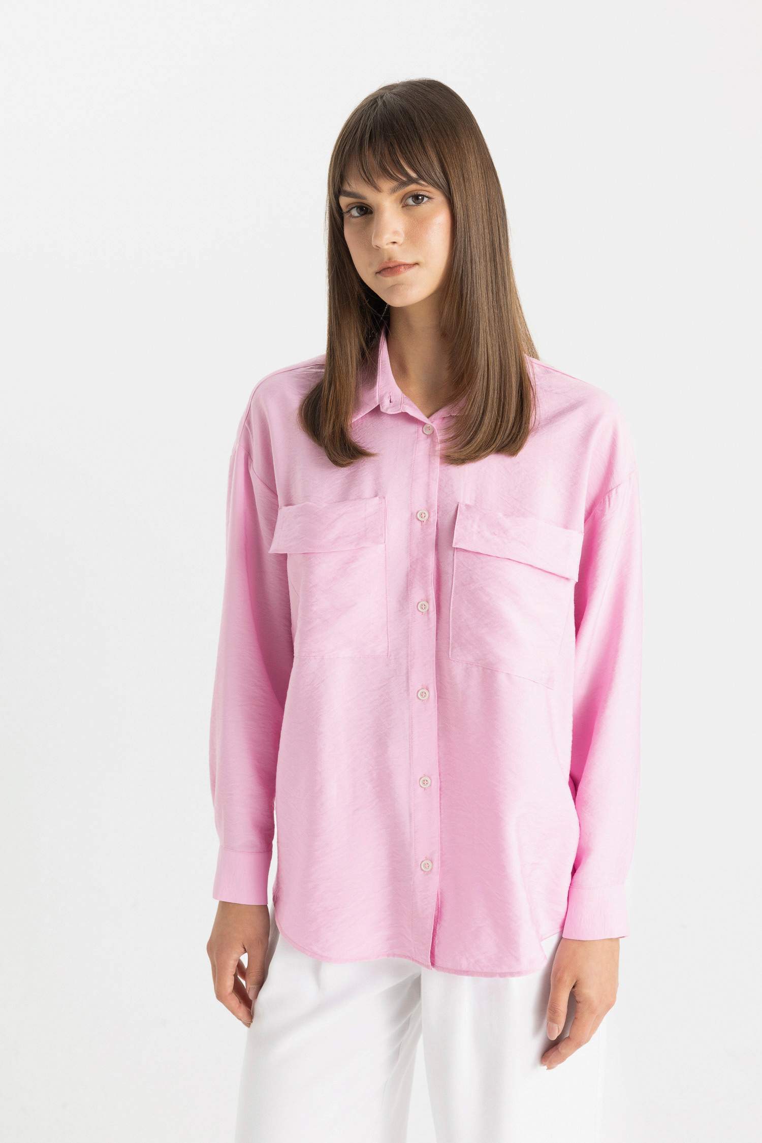 Relax Fit Long Sleeve Shirt Tunic