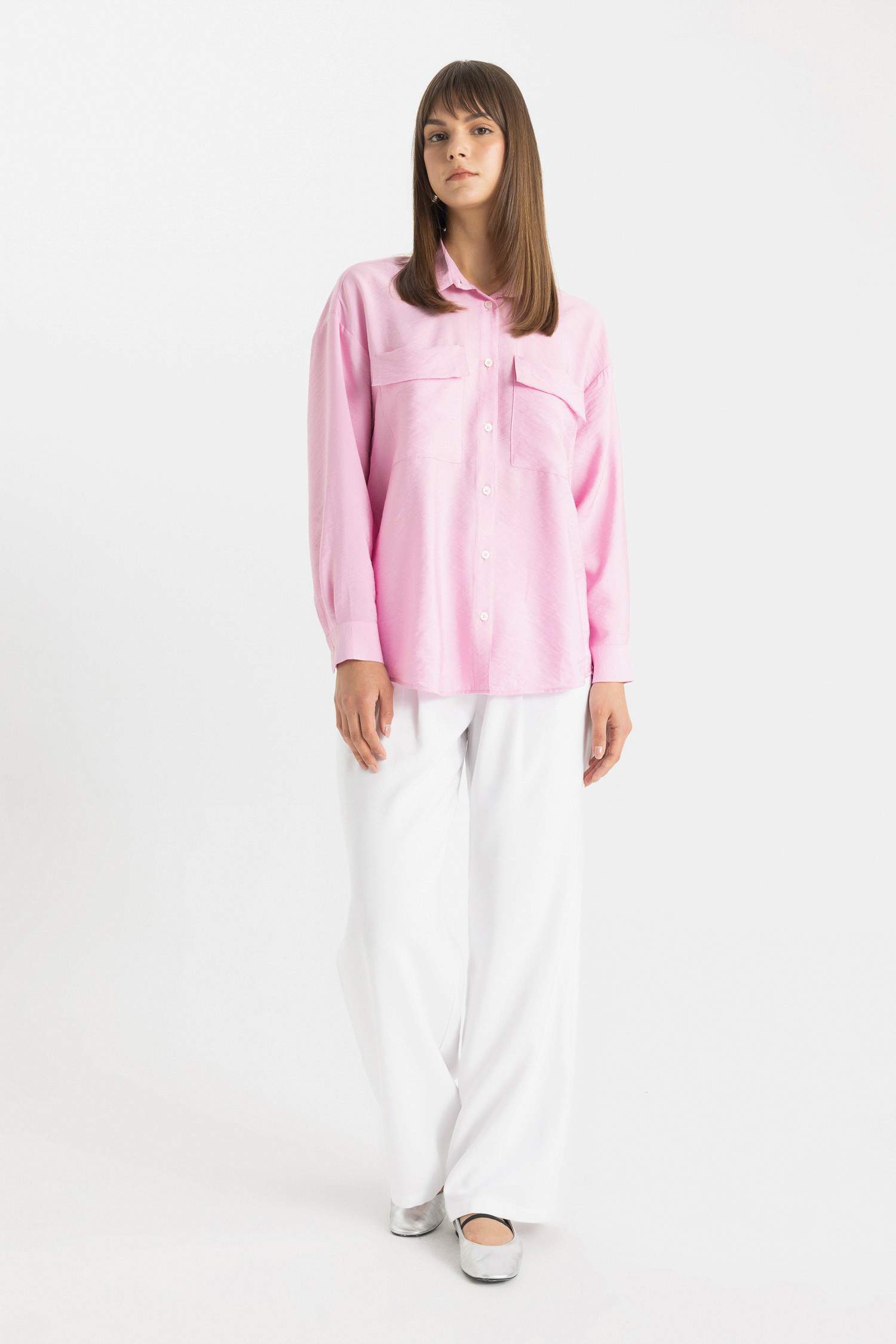 Relax Fit Long Sleeve Shirt Tunic