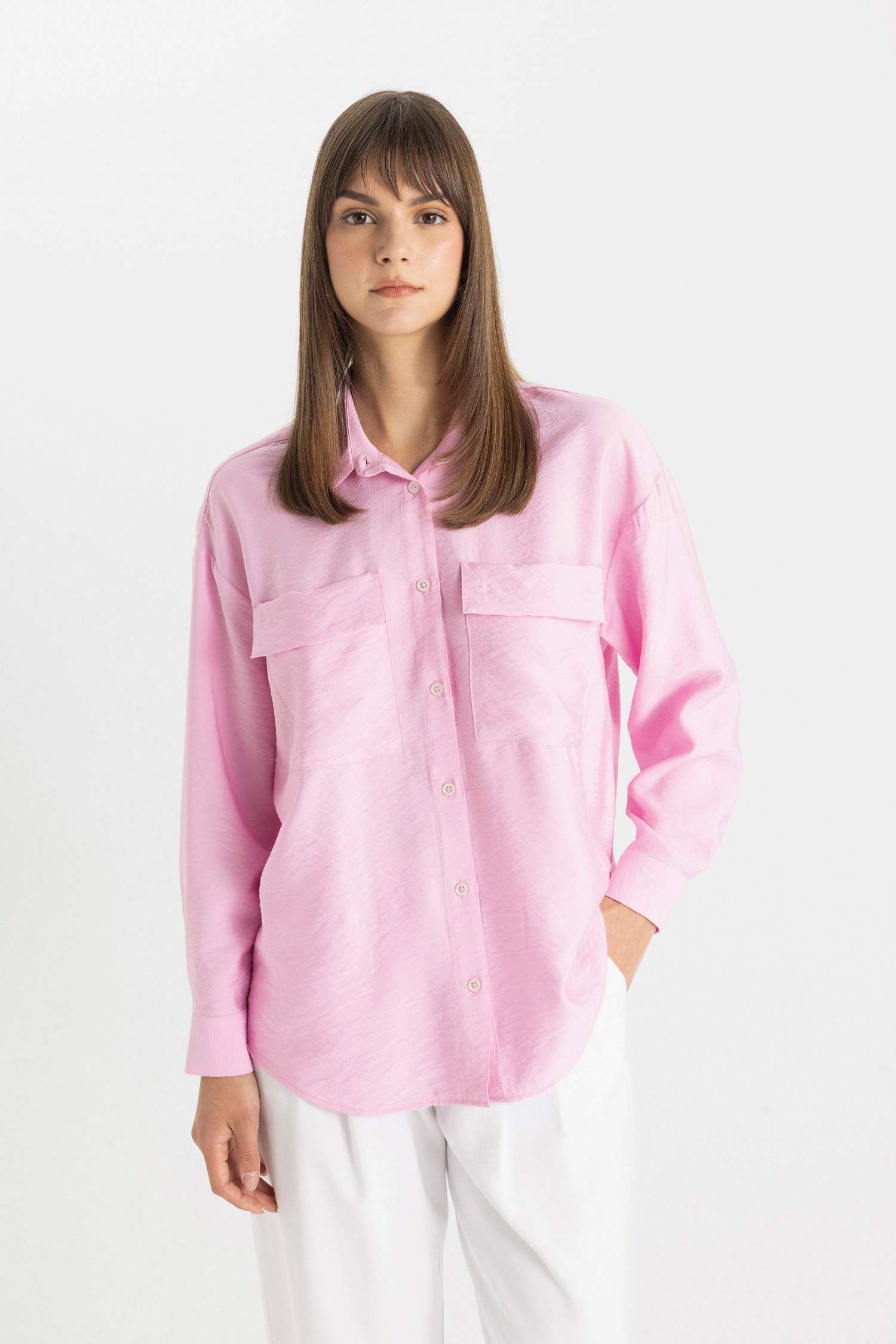 Relax Fit Long Sleeve Shirt Tunic