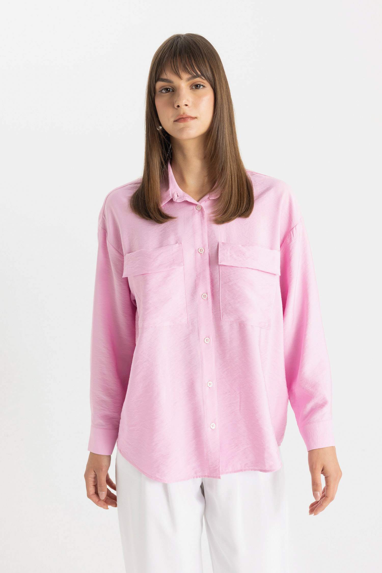 Relax Fit Long Sleeve Shirt Tunic