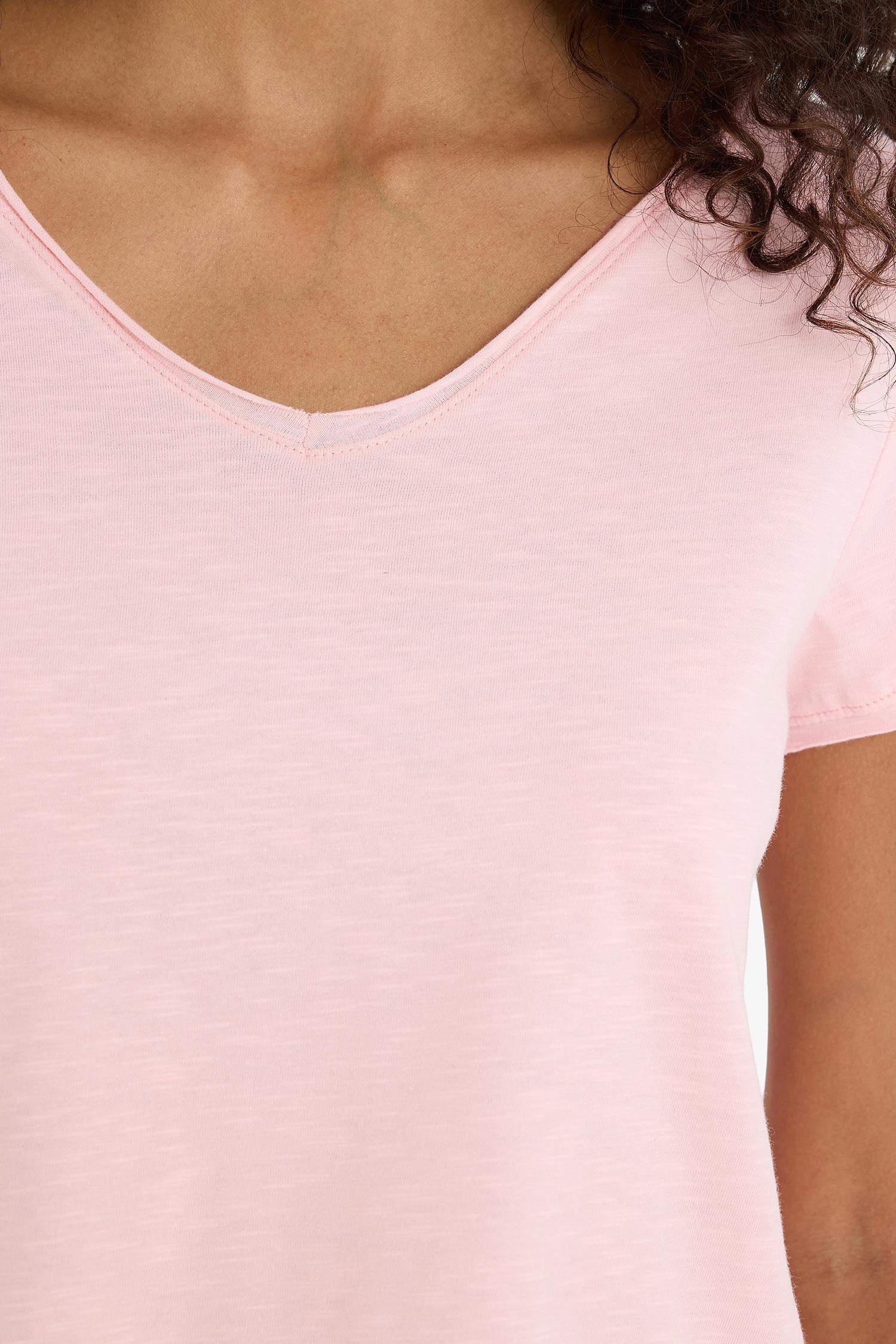 Regular Fit V Neck Short Sleeve T-Shirt