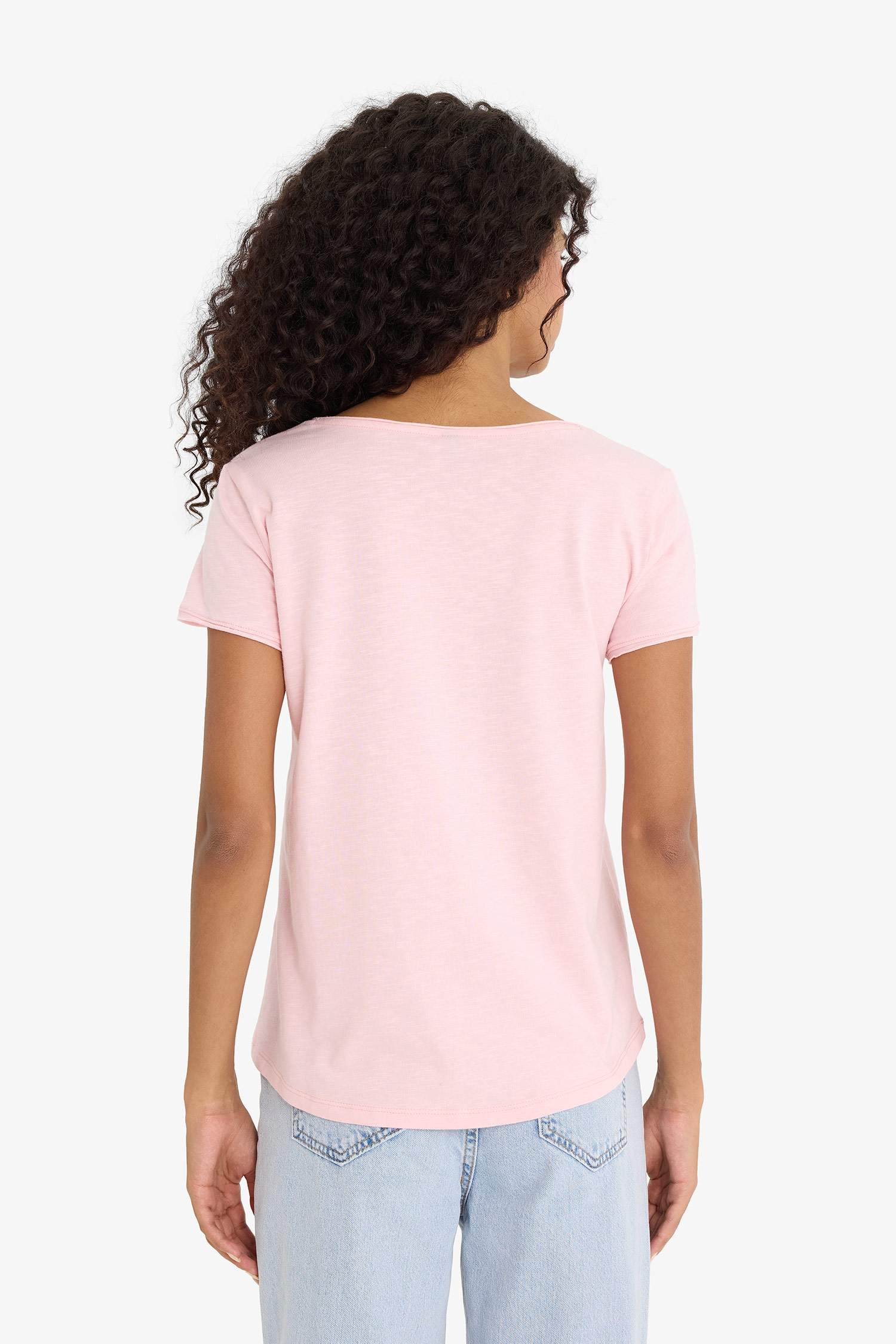 Regular Fit V Neck Short Sleeve T-Shirt