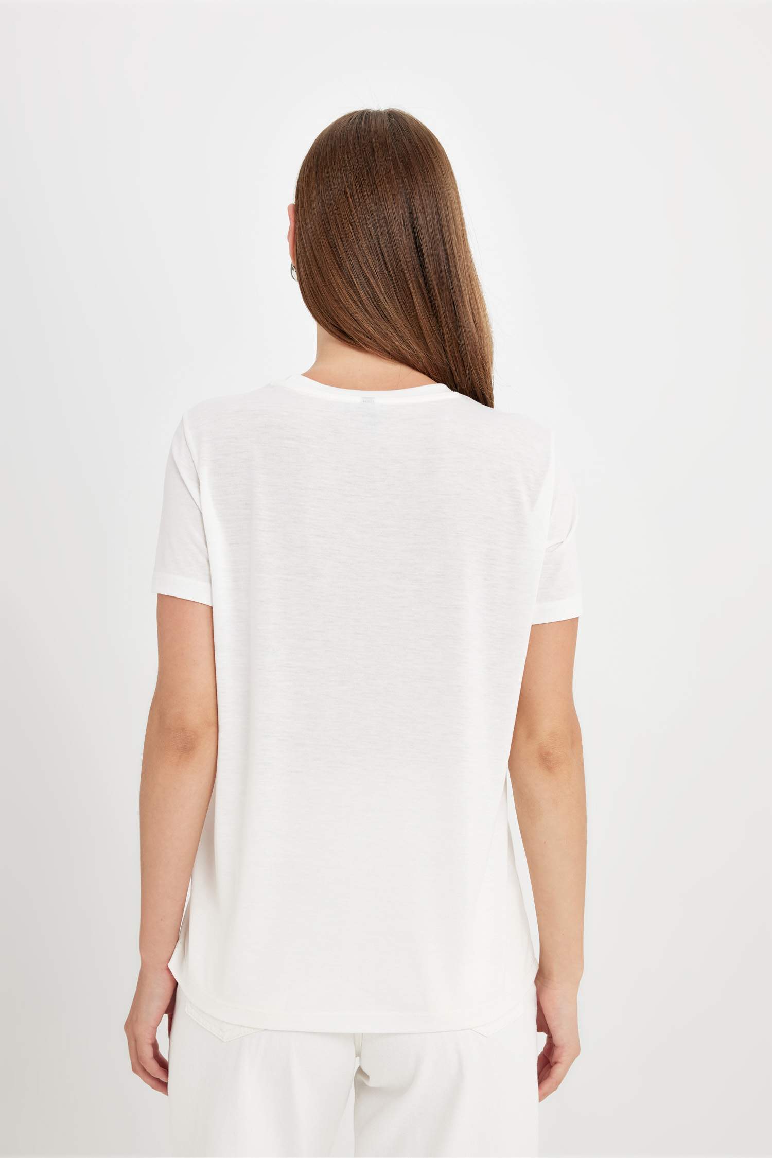 Regular Fit Crew Neck Printed Short Sleeve T-Shirt