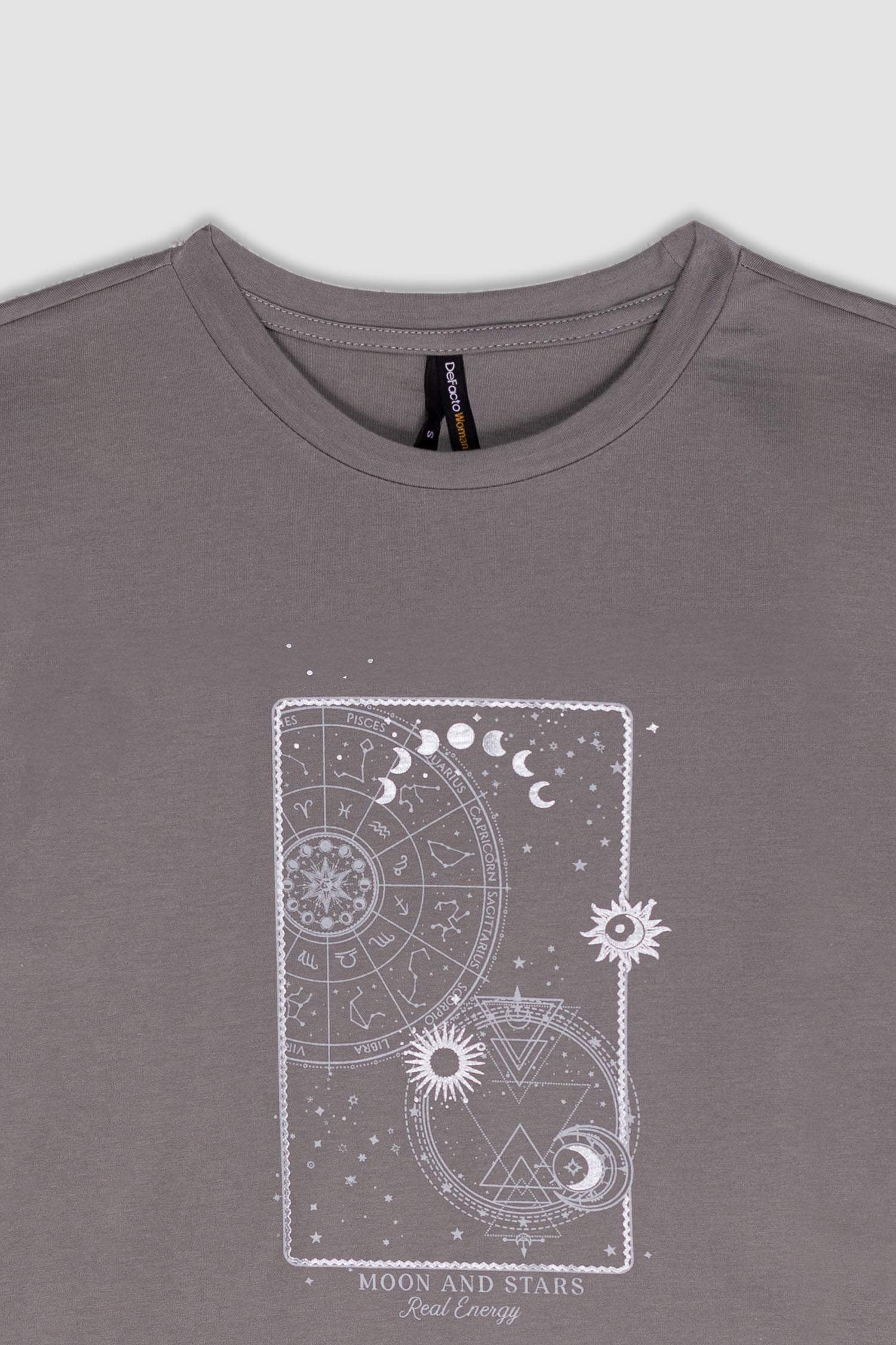 Relax Fit Crew Neck Printed Cotton T-Shirt