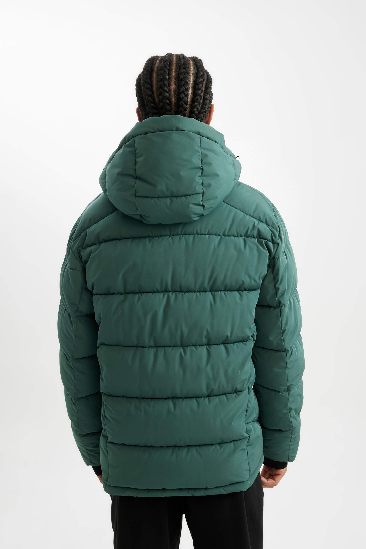 DeFactoFit Kapüşonlu Mont Su Geçirmez Rüzgar Geçirmez Fermuarlı Cepli