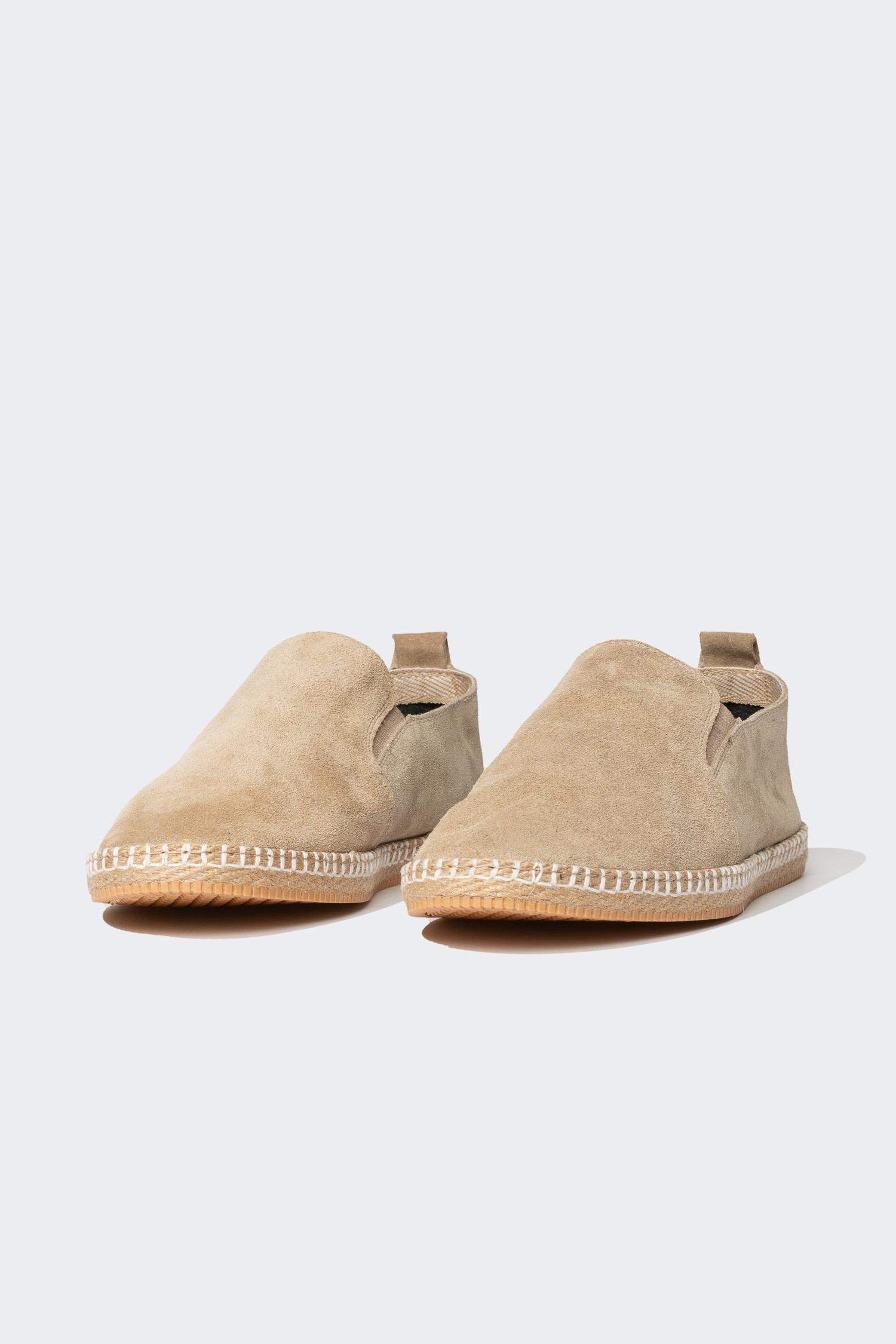 Erkek Düz Taban Deri Süet Espadril