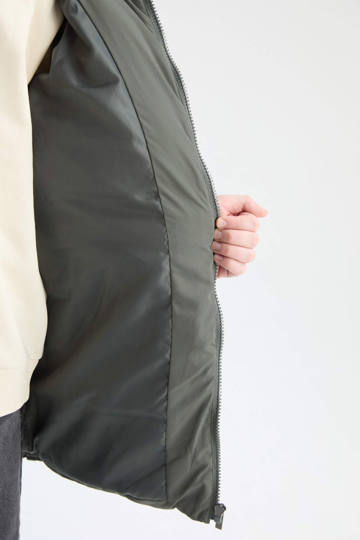 Boy Hooded Zippered Waterproof Puffer Jacket