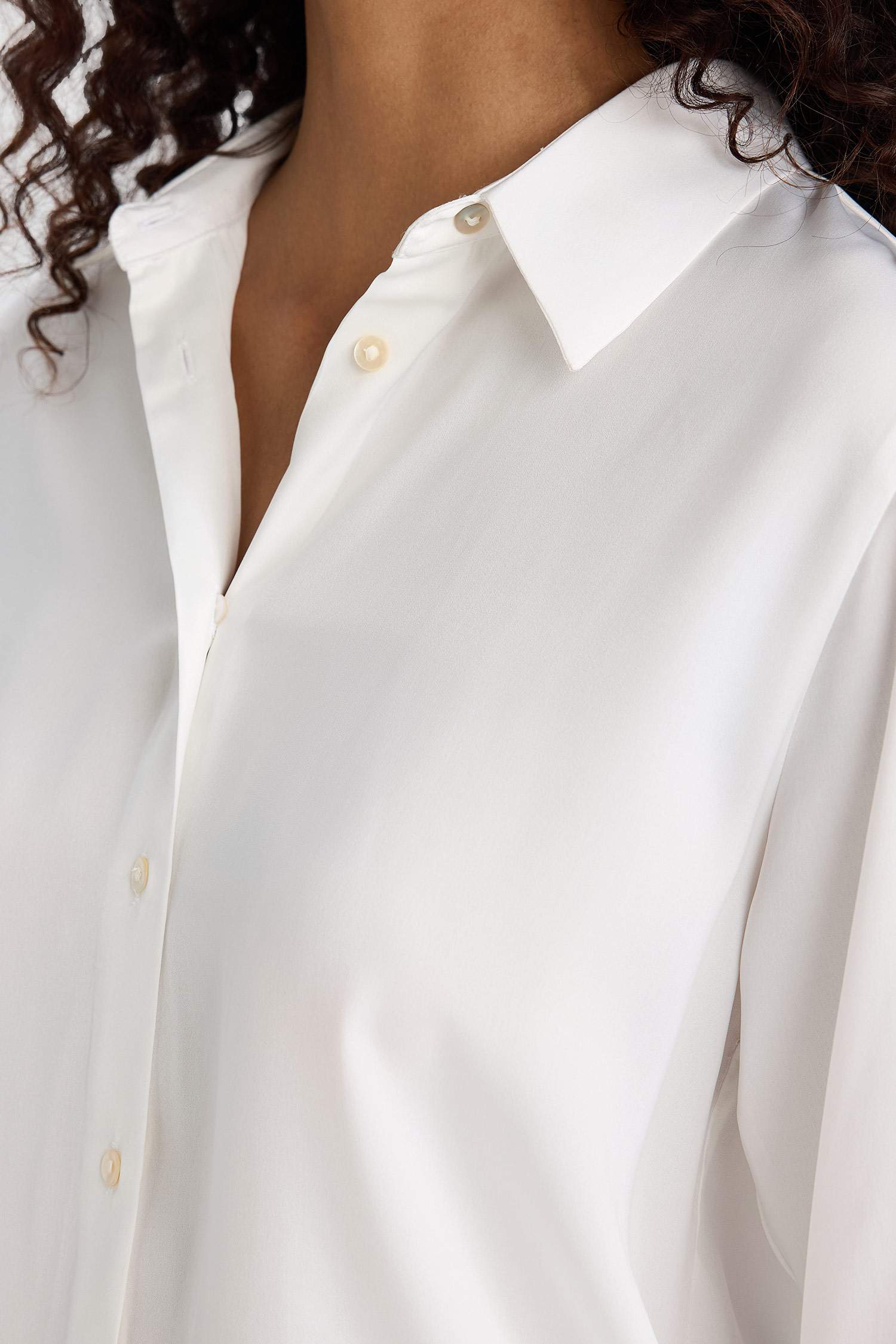 Regular Fit Long Sleeve Satin Shirt