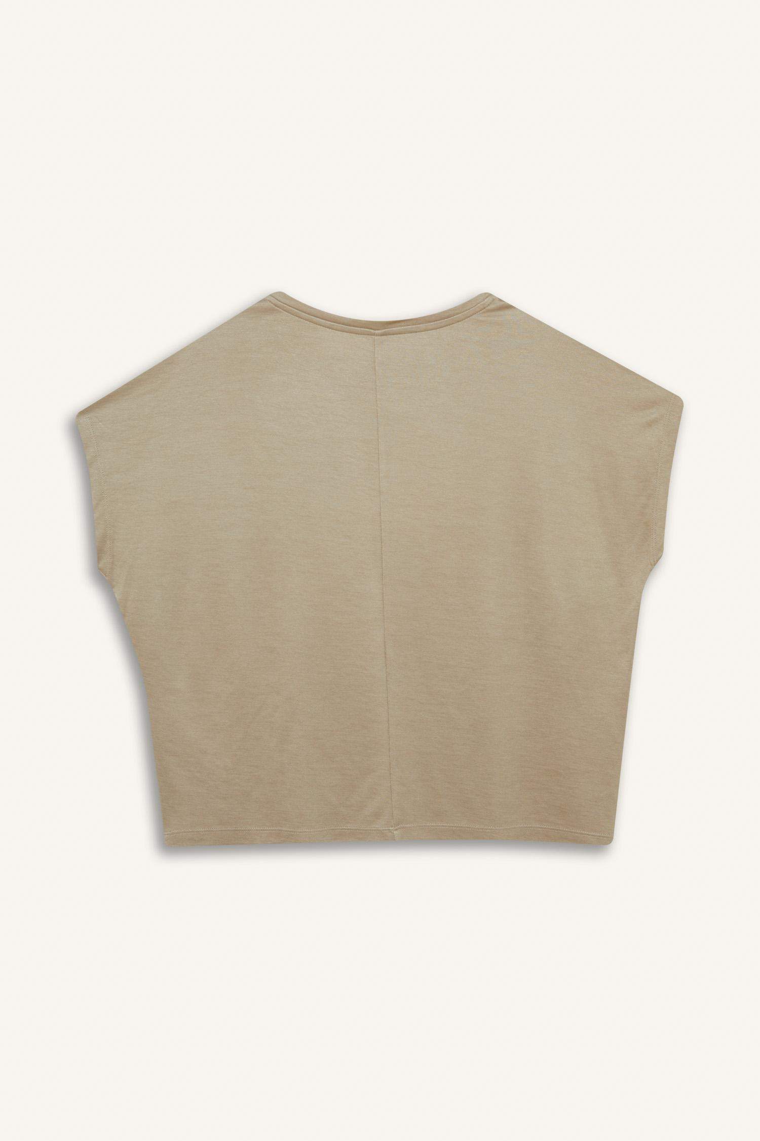 Bisiklet Yaka Basic Düz Modal Kısa Kollu Tişört