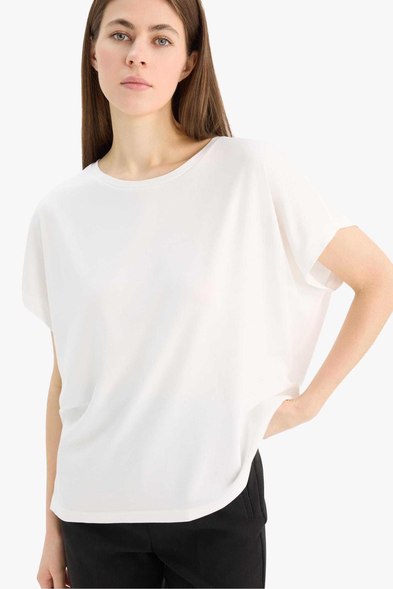 Crew Neck modal Short Sleeve T-Shirt
