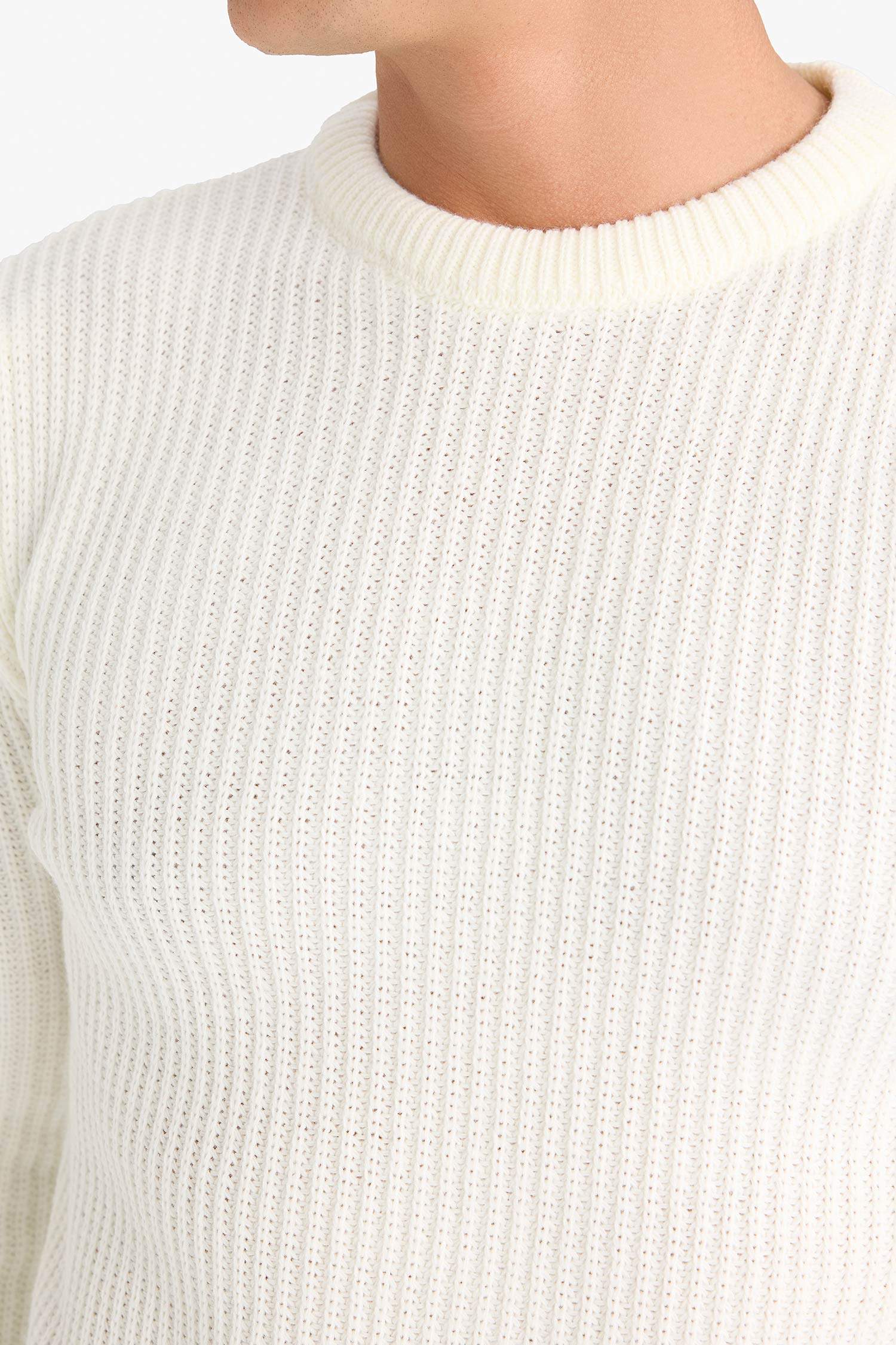 Standart Fit Bisiklet Yaka Triko Kazak