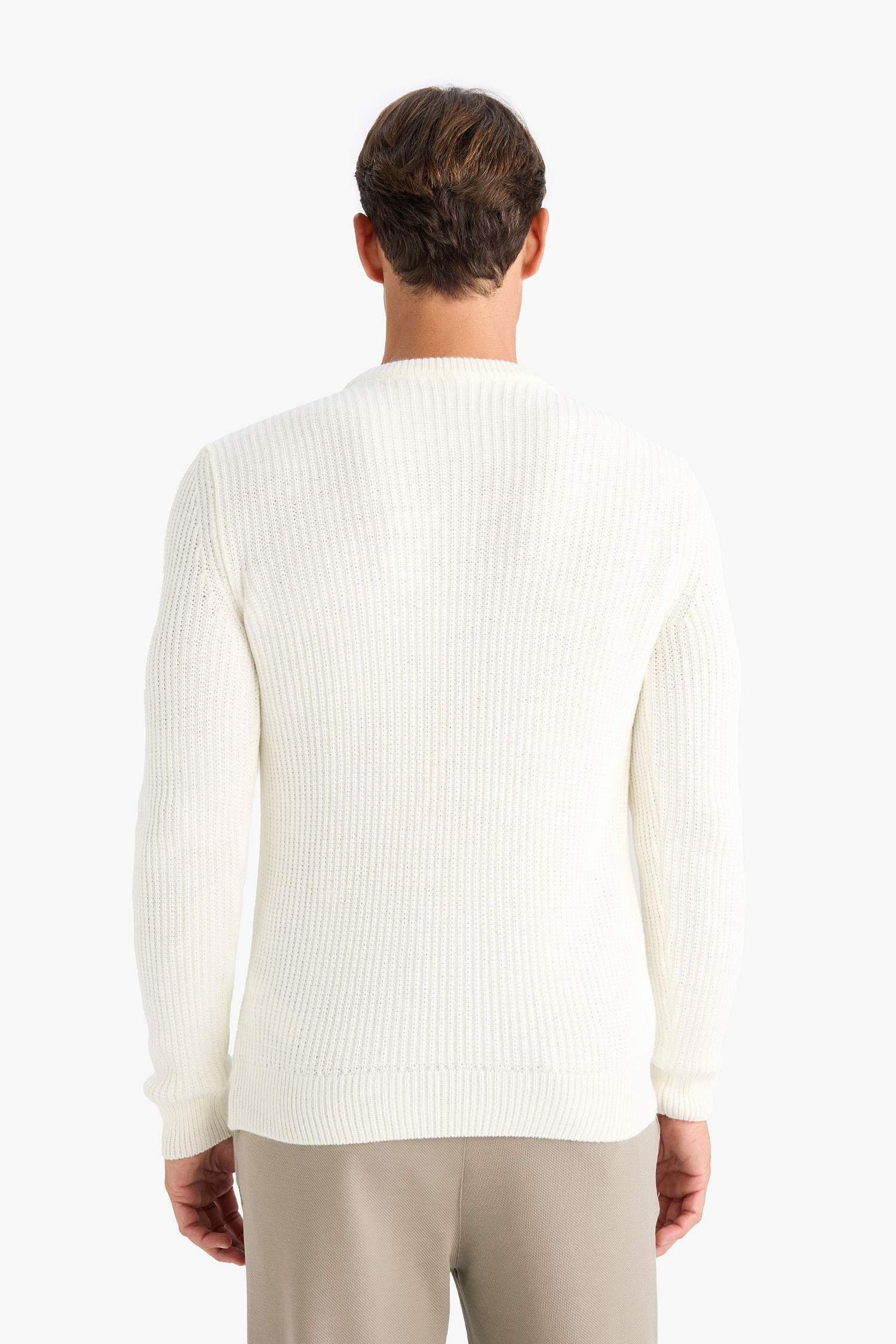 Standart Fit Bisiklet Yaka Triko Kazak