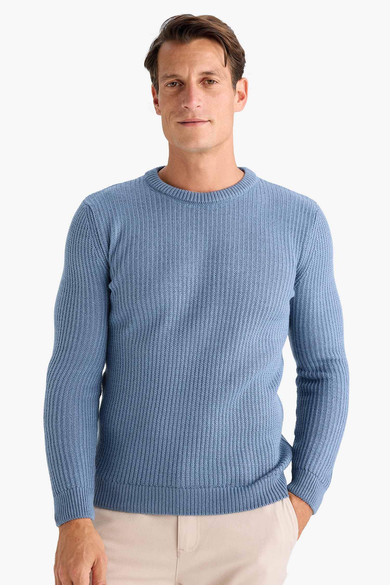 Standart Fit Bisiklet Yaka Triko Kazak