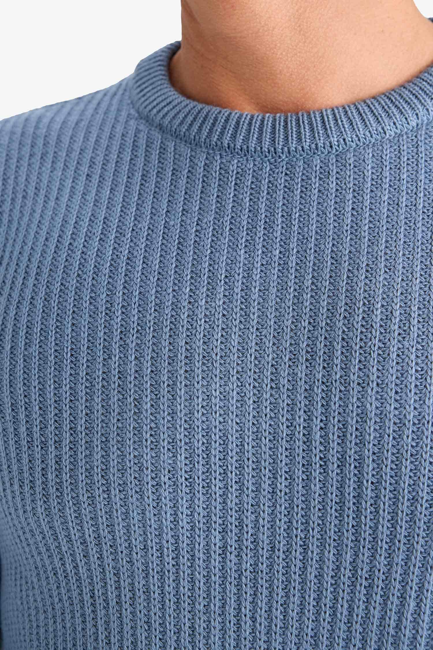 Standart Fit Bisiklet Yaka Triko Kazak