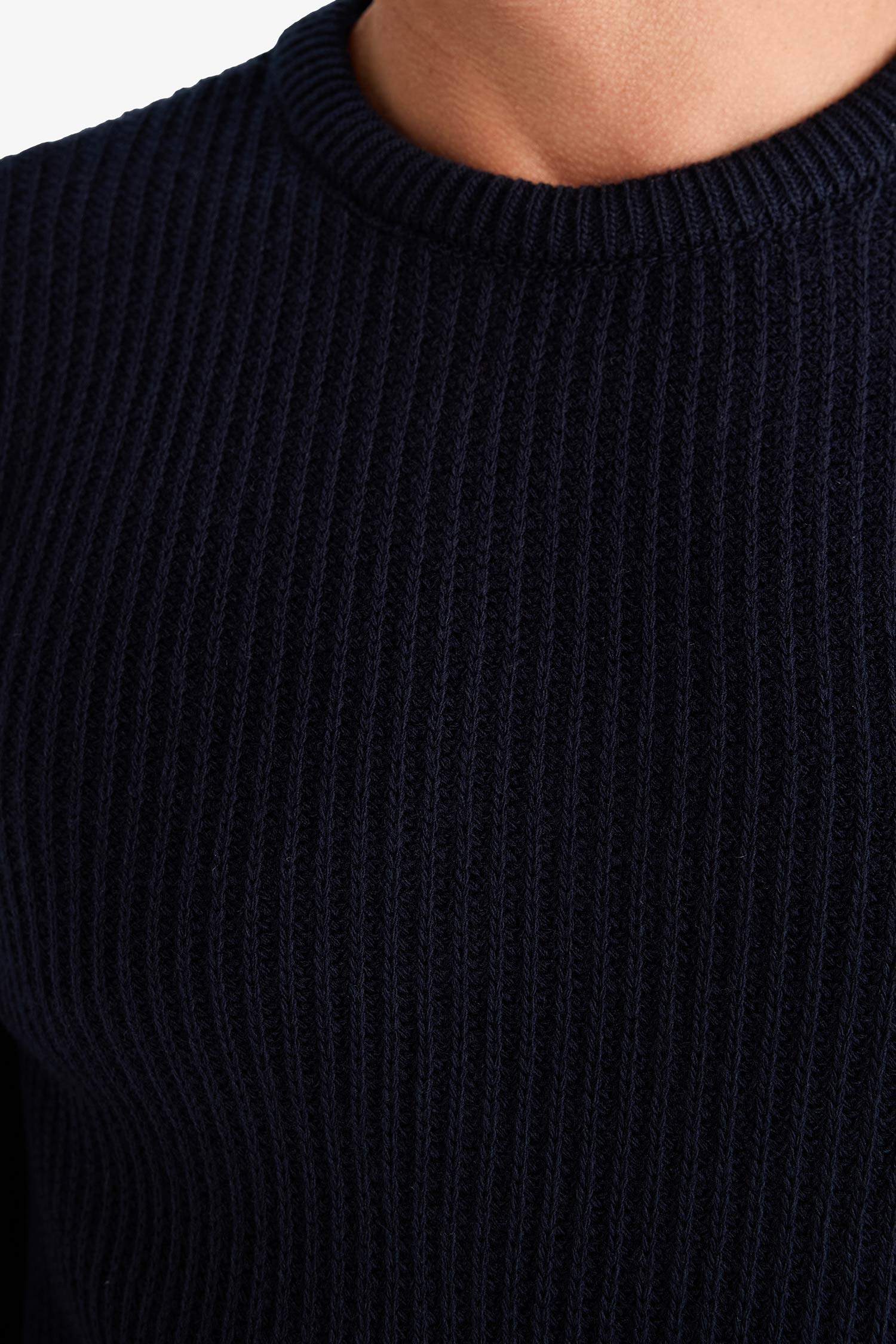 Standart Fit Bisiklet Yaka Triko Kazak