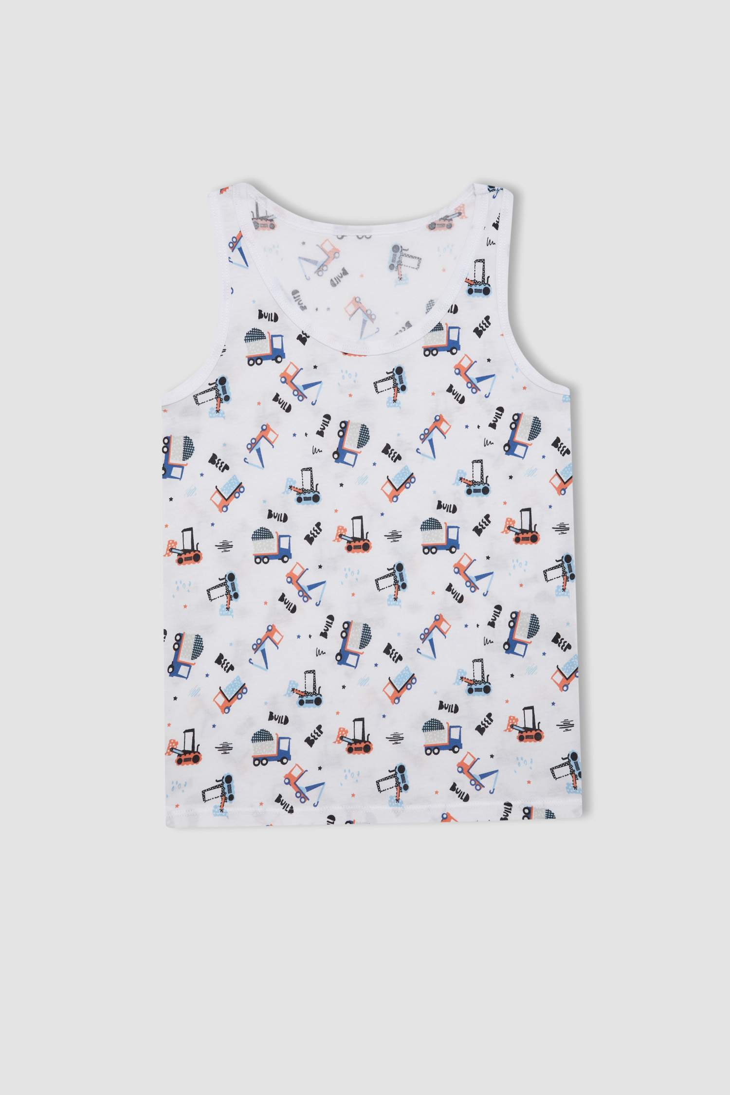 Erkek Çocuk Desenli 2'li Atlet