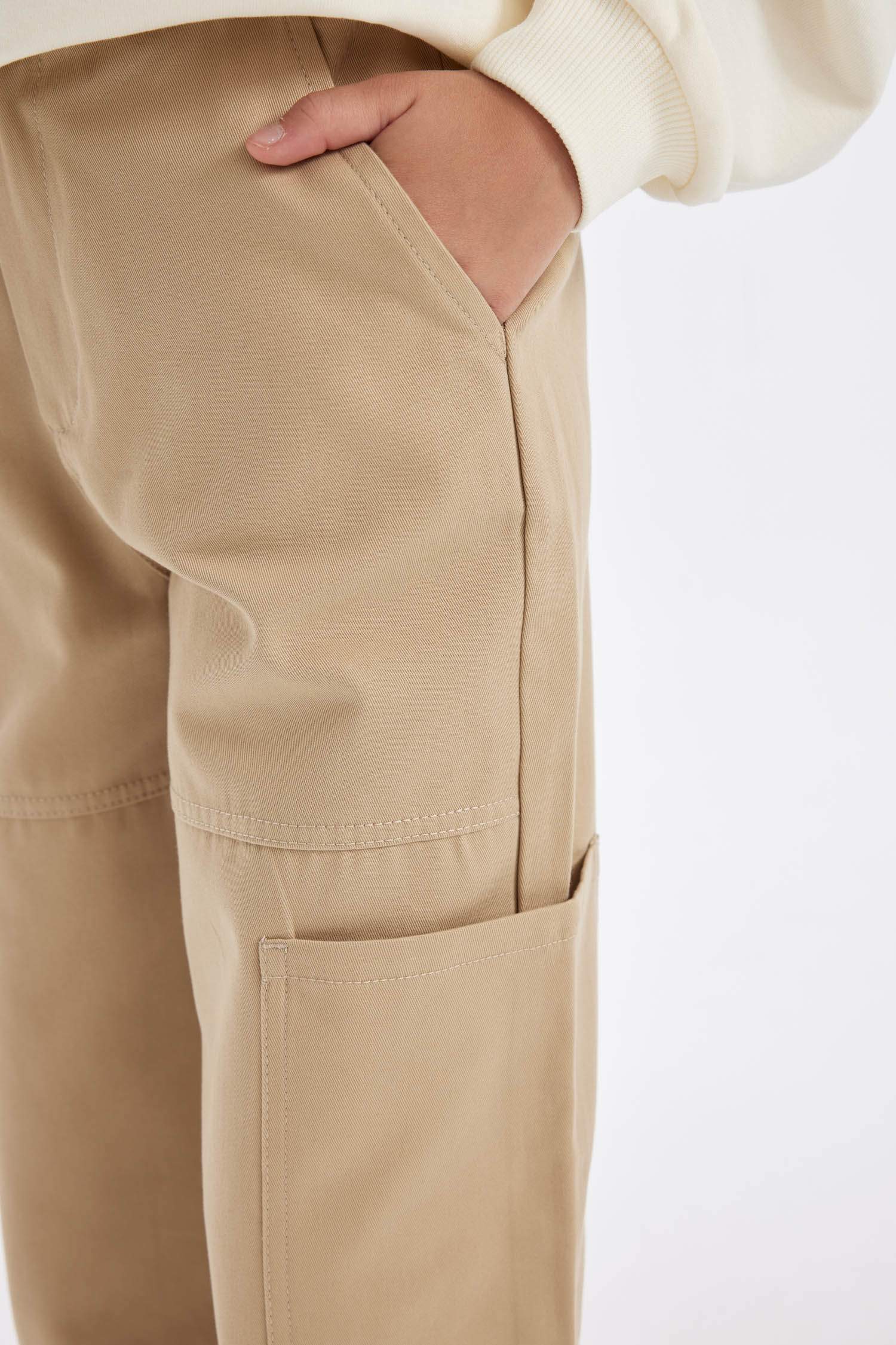 Штаны джоггеры из хлопка для девочек