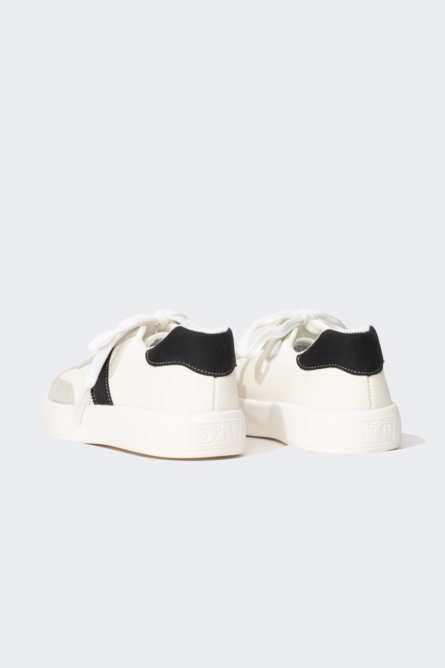 Boys Thick Sole Faux Leather Sneakers