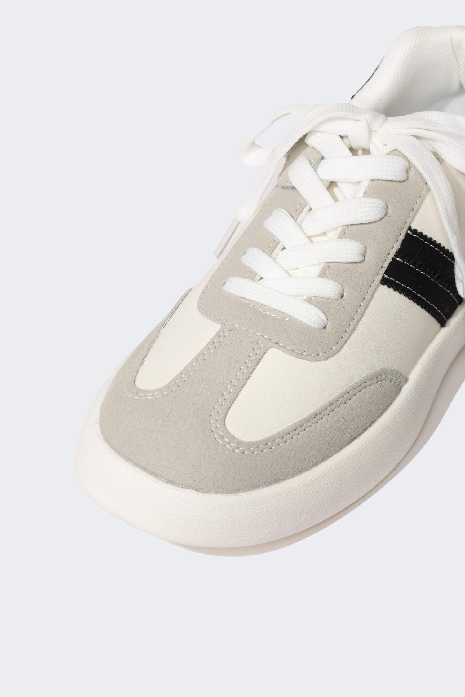 Boys Thick Sole Faux Leather Sneakers