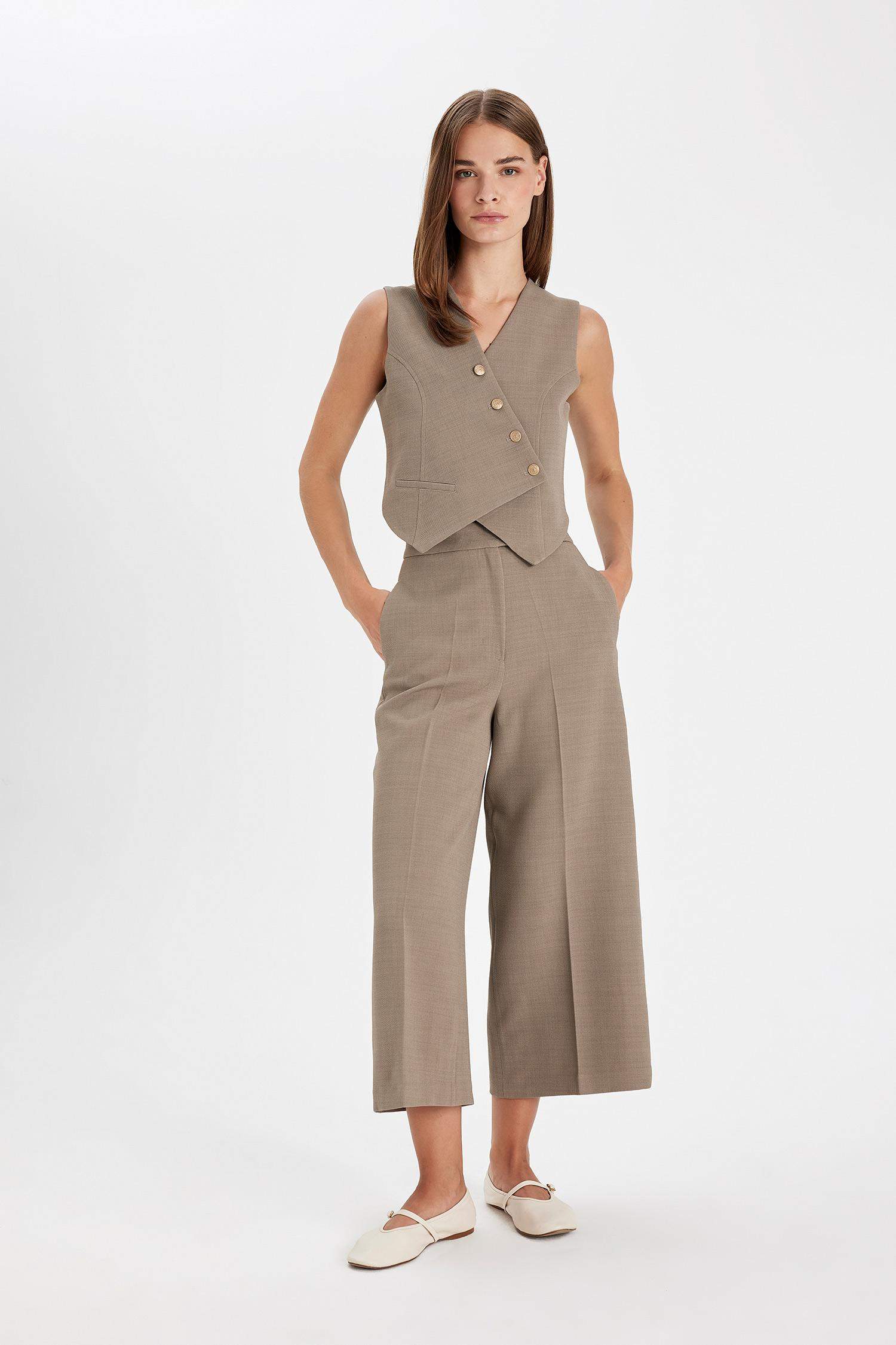 culotte тұрақты етек Шалбар