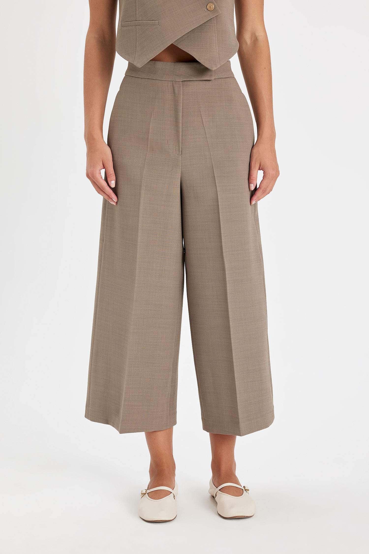 culotte тұрақты етек Шалбар