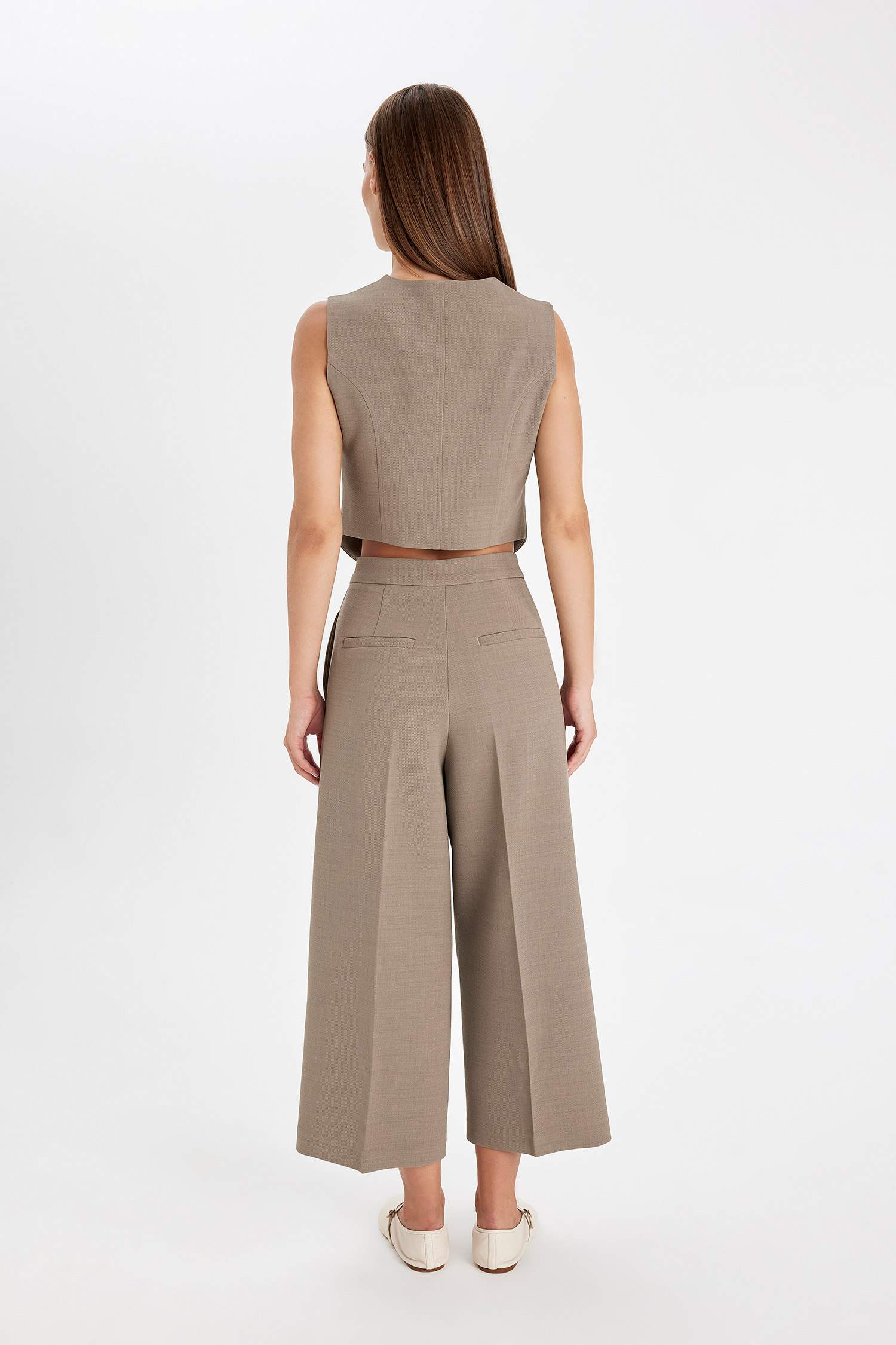 culotte тұрақты етек Шалбар