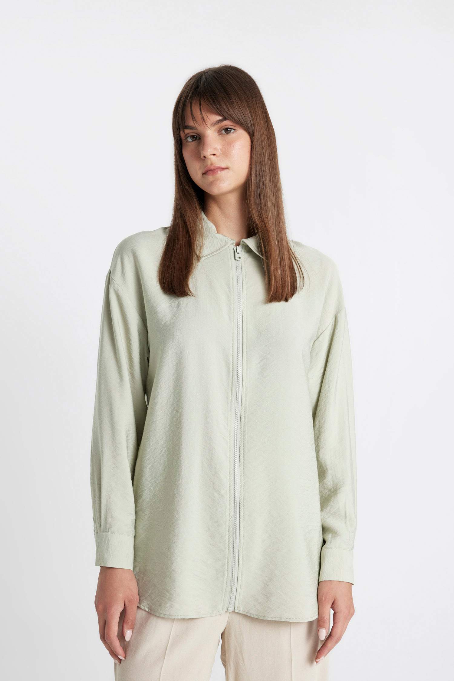 Relax Fit Long Sleeve Shirt Tunic