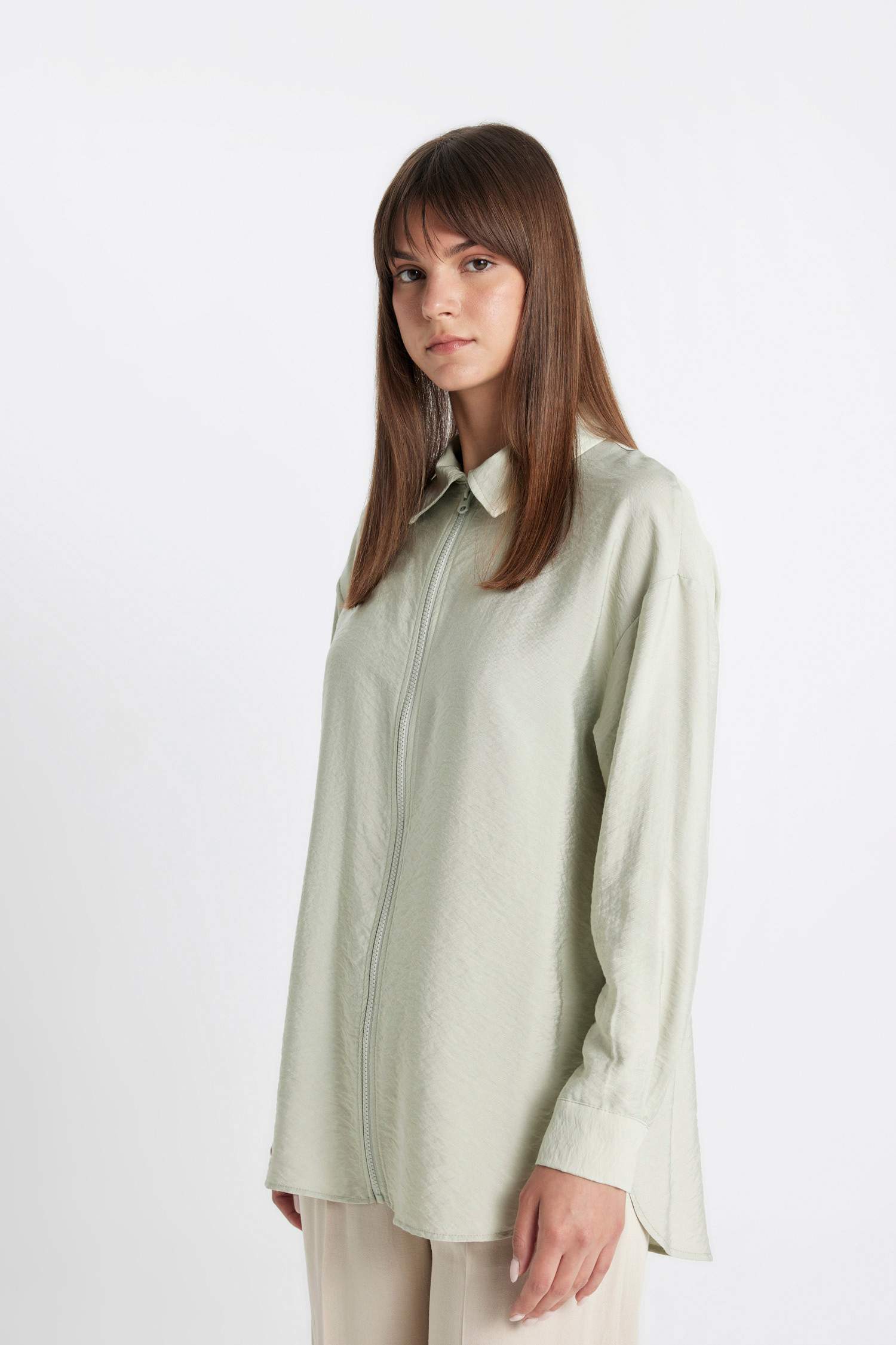 Relax Fit Long Sleeve Shirt Tunic