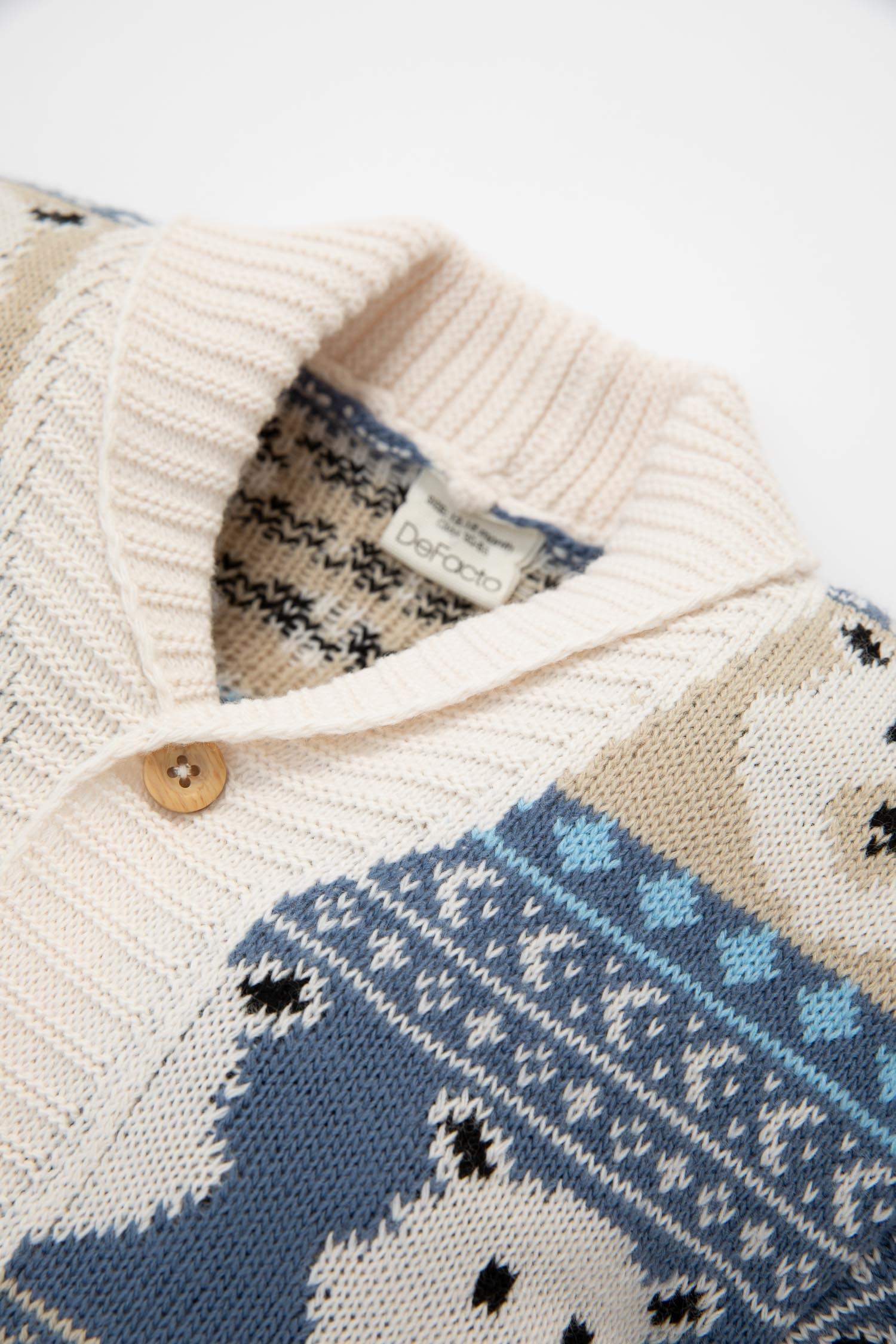 Boy Baby Patterned Knitwear Cardigan