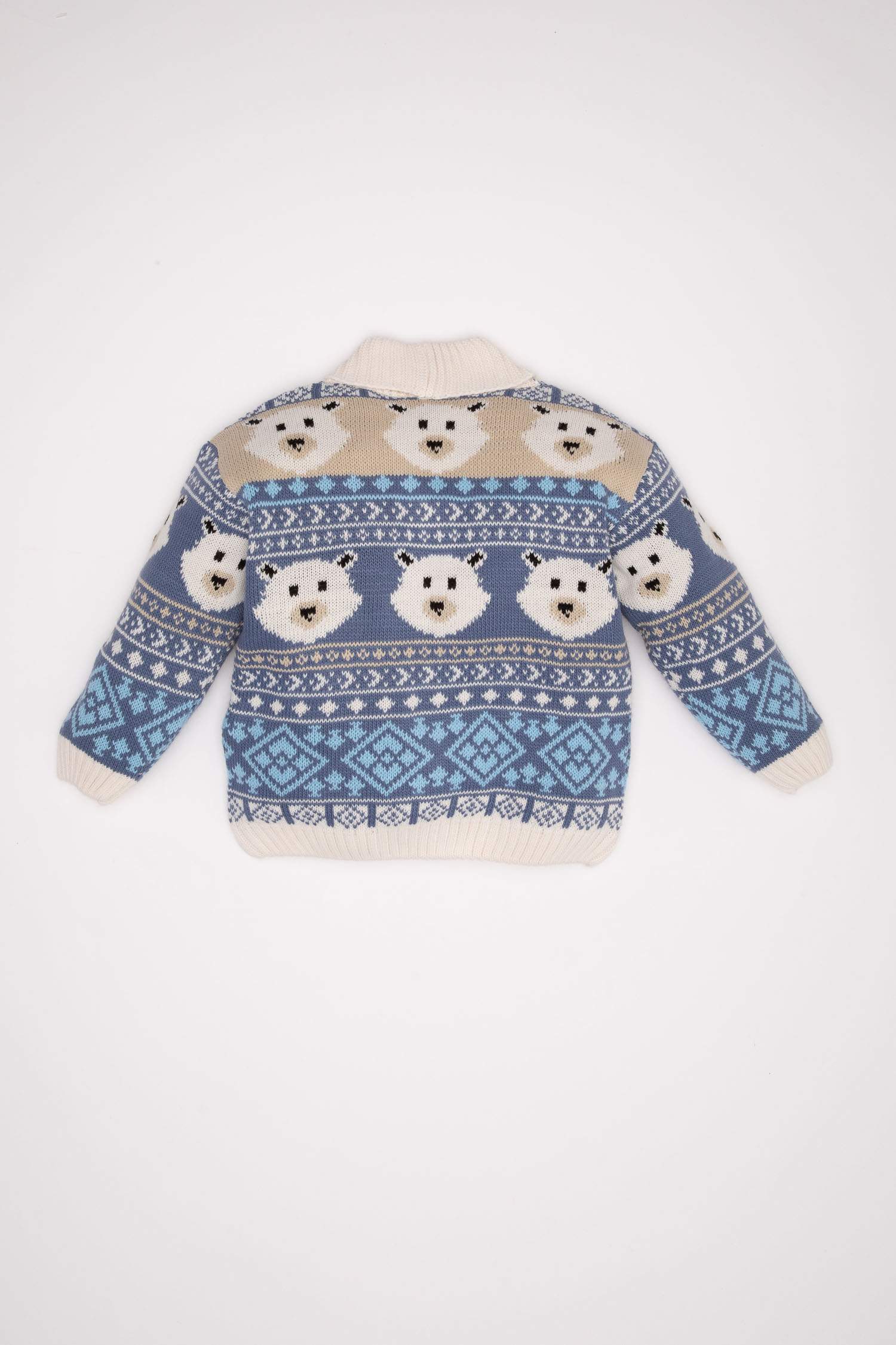 Boy Baby Patterned Knitwear Cardigan