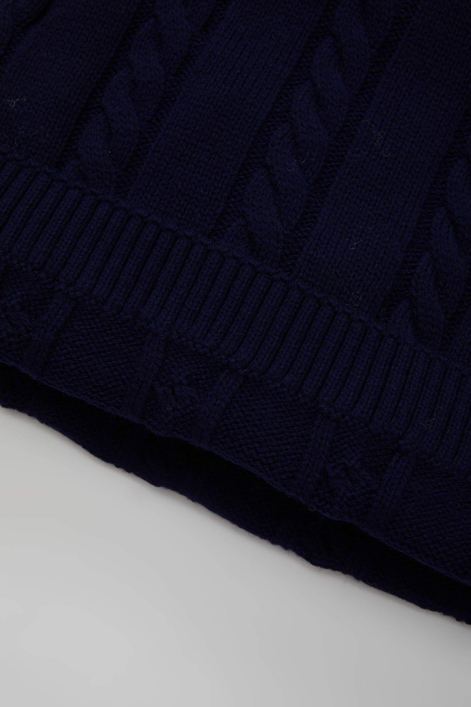 Erkek Bebek Bisiklet Yaka Süveter