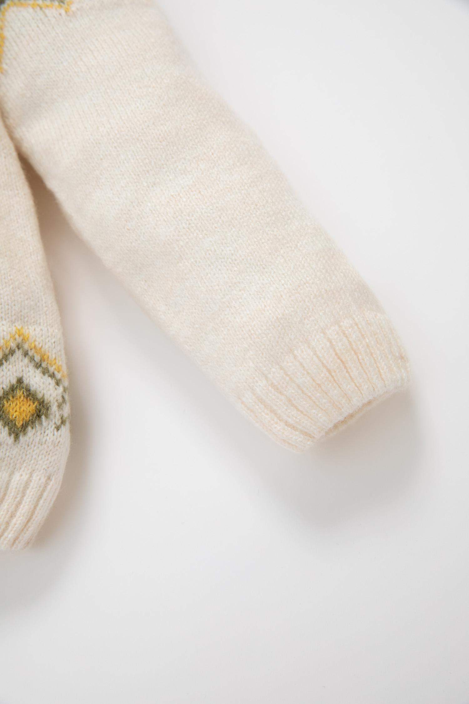 Baby Boy Ethnic Patterned Knitted Pullover