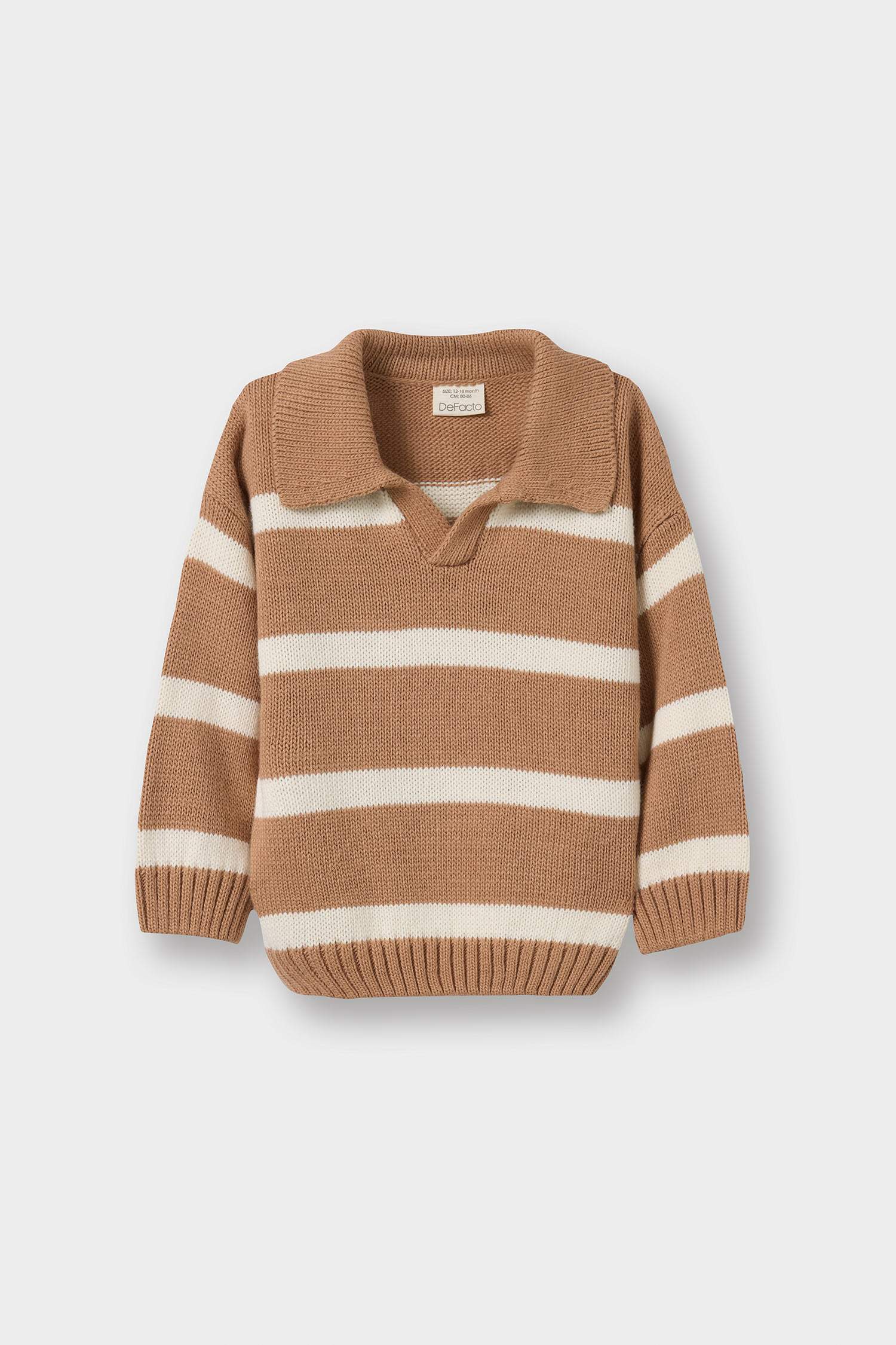 Baby Boy Regular Fit Striped Pullover