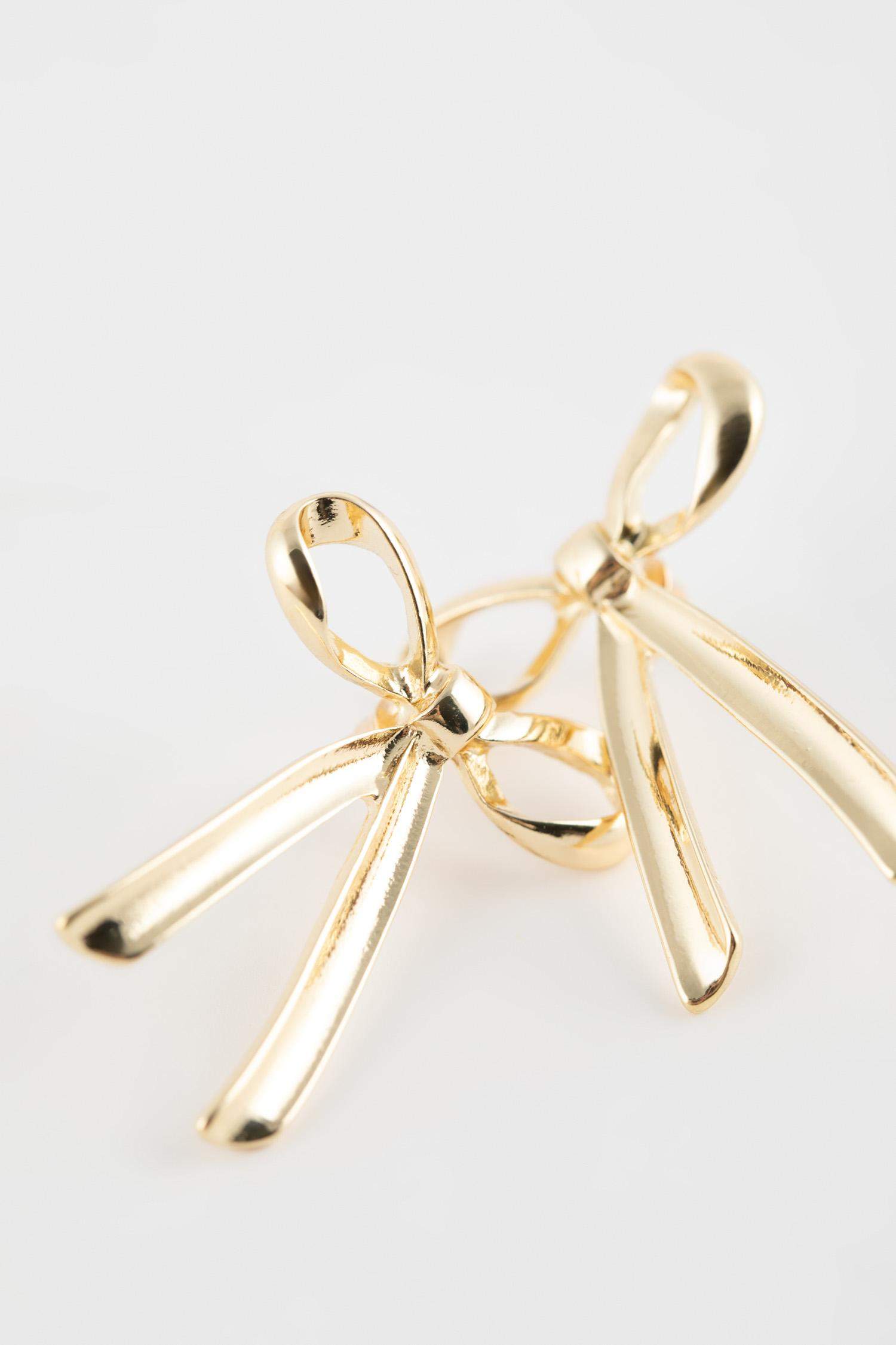 Kadın Fiyonklu Gold Küpe