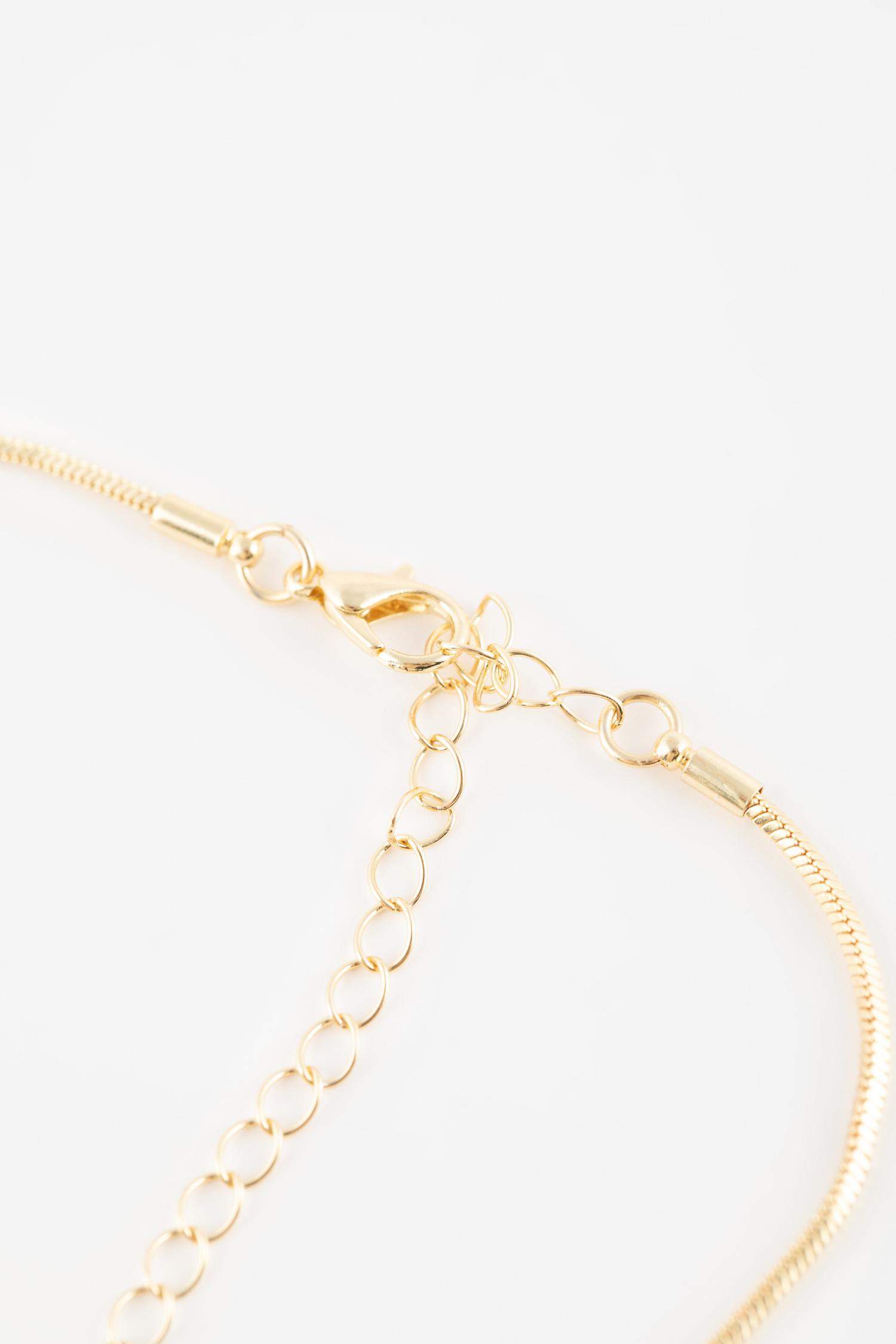 Woman Bowknot Gold Necklace