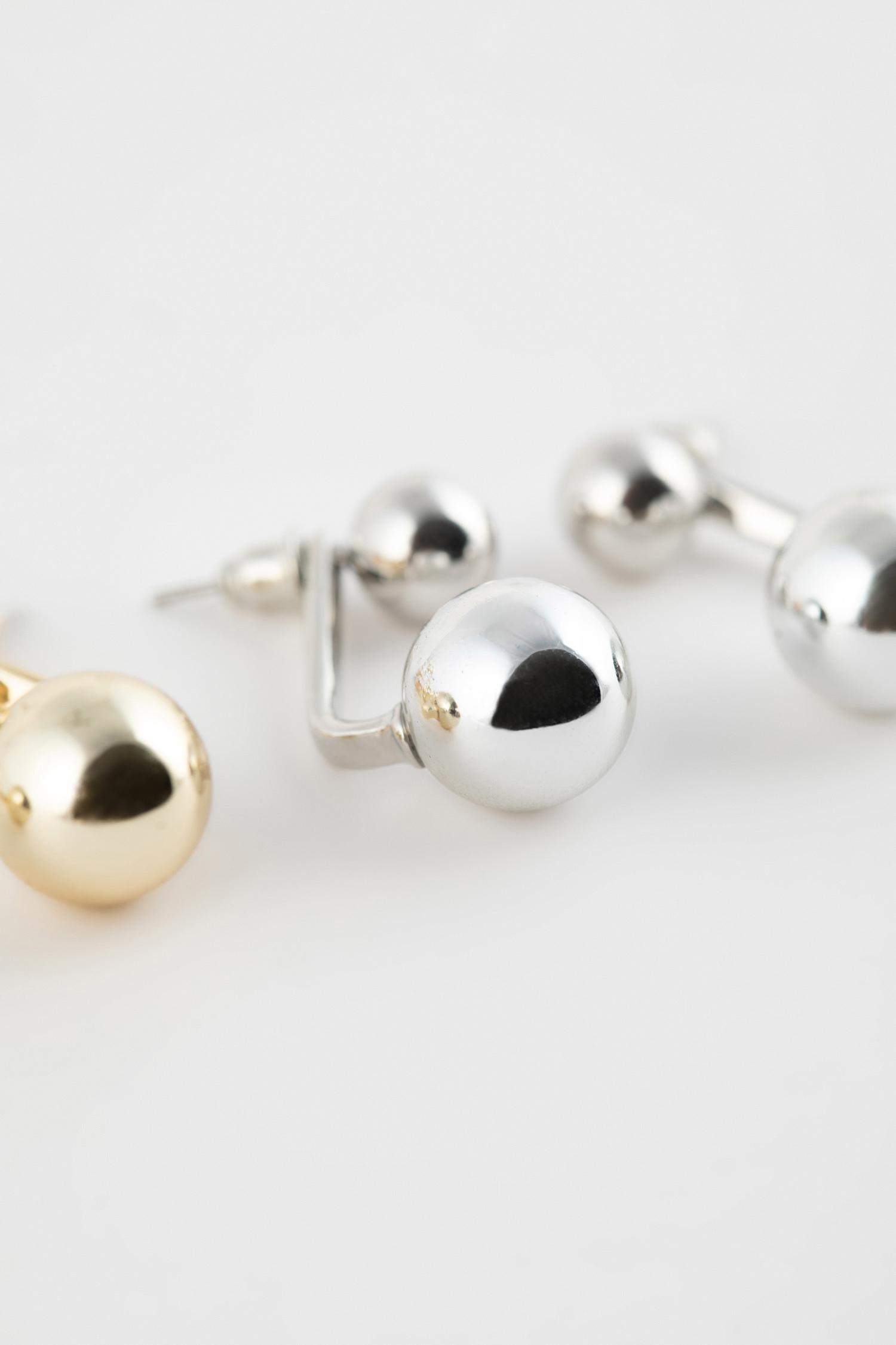 Kadın 2'li Top Küpe