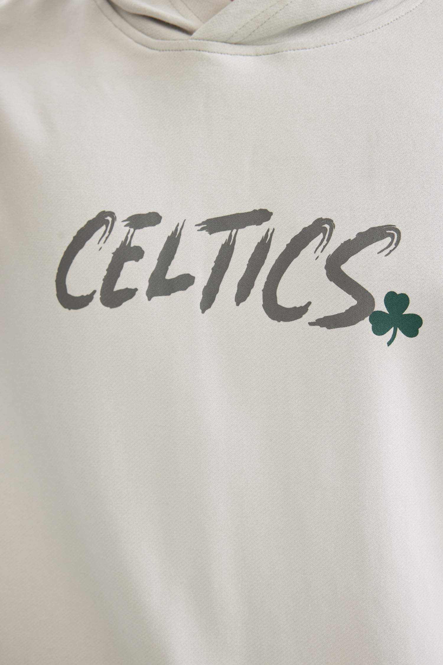NBA Boston Celtics Oversize Geniş Kalıp Kapüşonlu Sırt Baskılı Kısa Kollu Tişört